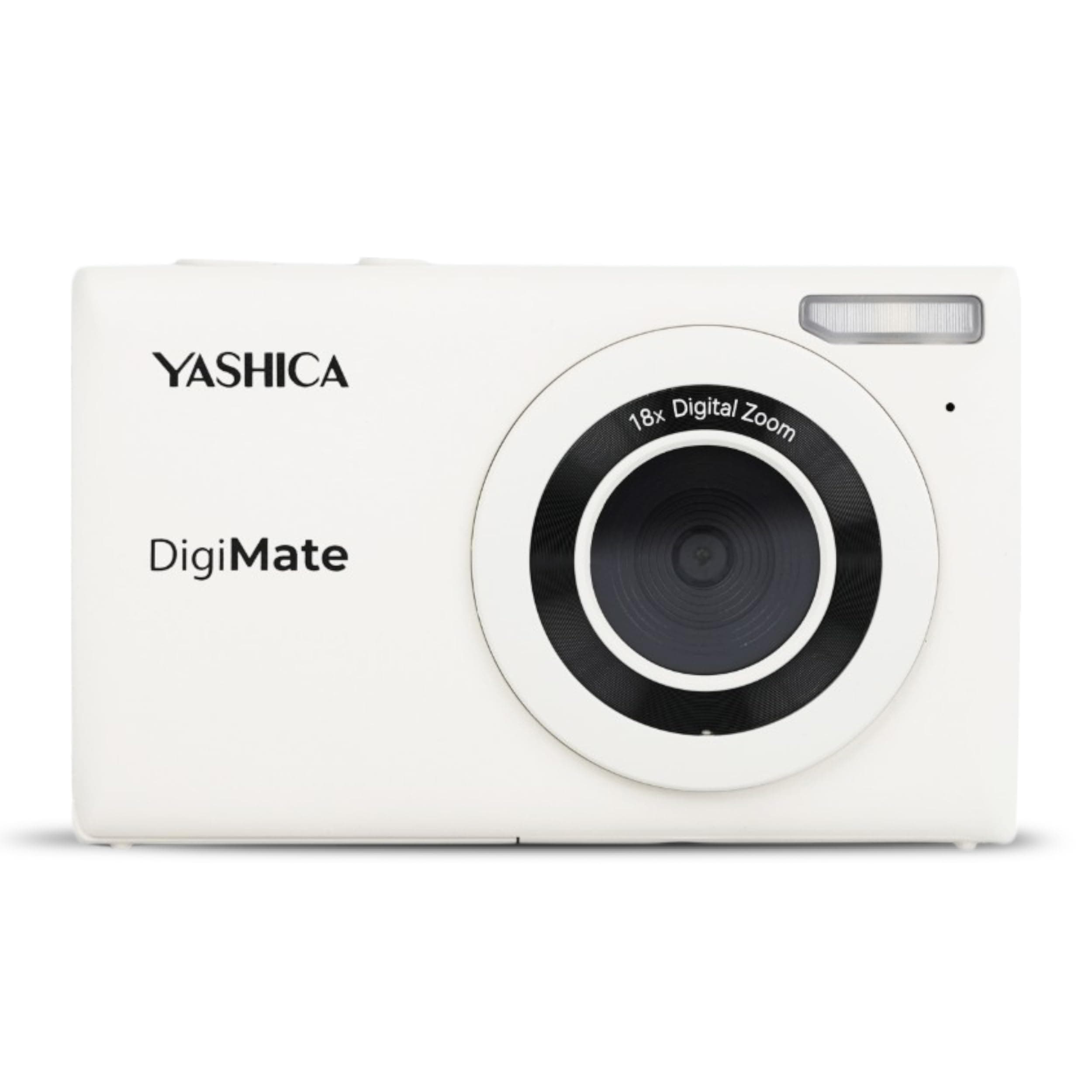 DigiMate 4K Digital Camera - 18X Zoom Supports Micro SD Cards Mini Camera for Teenagers - Off White