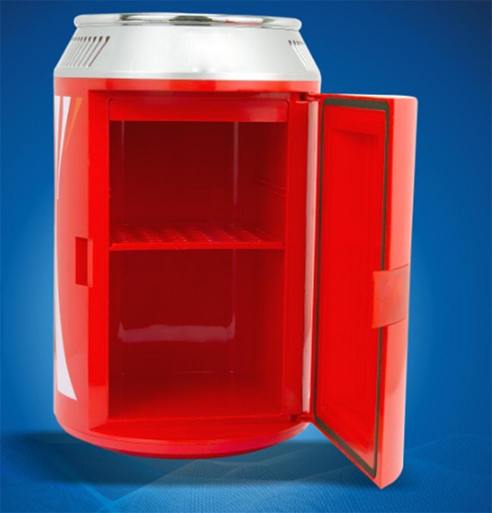 HL 4L Car Portable Mini Small Refrigerator, Red,red