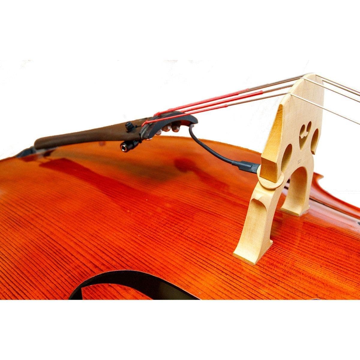 DB-1 Portable Bridge-Mounted Piezo Pickup for Double Bass, Upright, Classical, Rockabilly, Natural Acoustic Sound, Easy Installation, 1/4" Output Jack, No Instrument Modifications