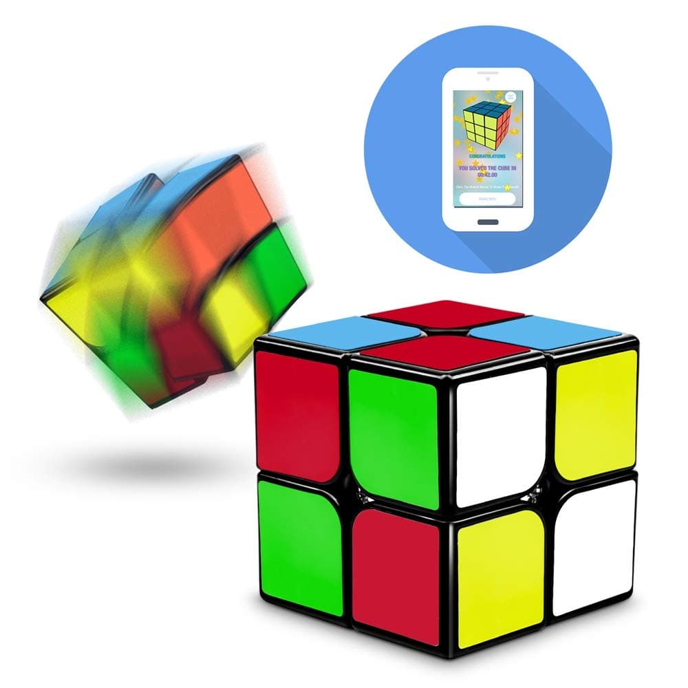 suvevic Speed Cube, 2x2x2 Sticker Magic Cube Puzzle Smooth Speed Solving 43211-31923