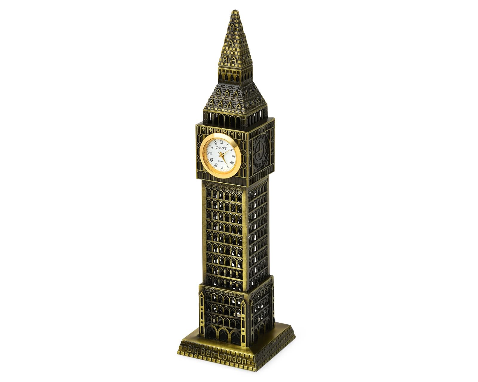 DS. DISTINCTIVE STYLE DSstyles Big Ben Tower Model Elizabeth Tower Metallic Statue Big Ben Figurine for Souvenirs - 18cm