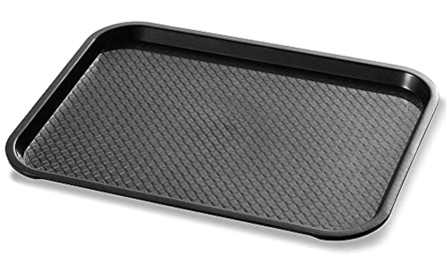 Serving Platter/Large Tray; Made of Premium Plastic; Rectangular Shape; Length 16 Inches X Breadth 12 Inches (1 Black Tray)