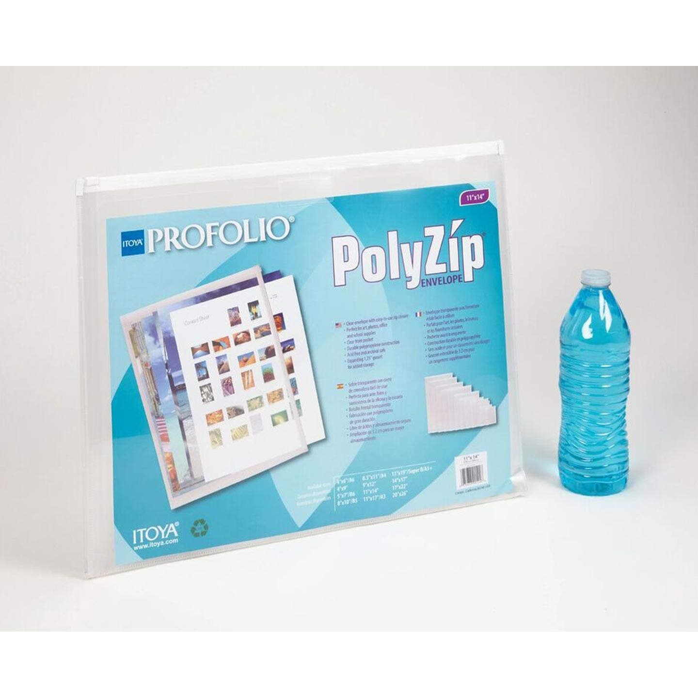 ITOYA AZ-11-14 Polyzip Art Envelope 11X14In, Multicolor
