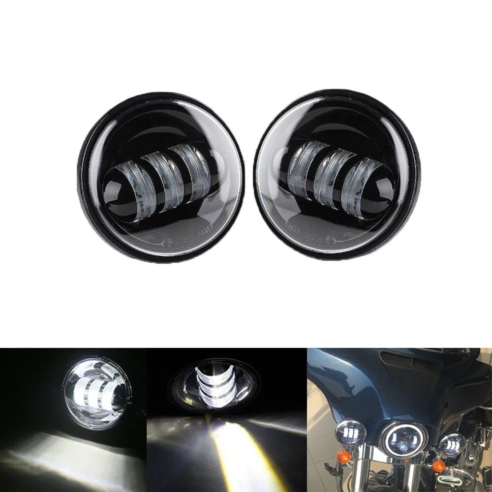 40w OSRAM 4-1/2" 4.5 inch LED Passing Light for Harley Davidson Fog Lights Motorcycle Projector Spot Driving Lamp