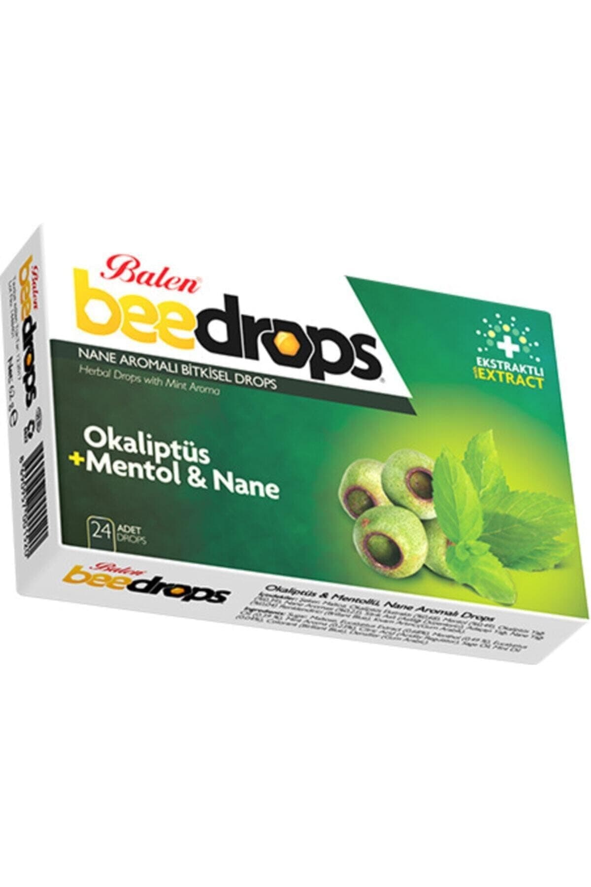 BALEN OCALPTUS & MENTOL MINT Flavour DROPS 24 DROPS Pack of 1 (1 x 1000g)