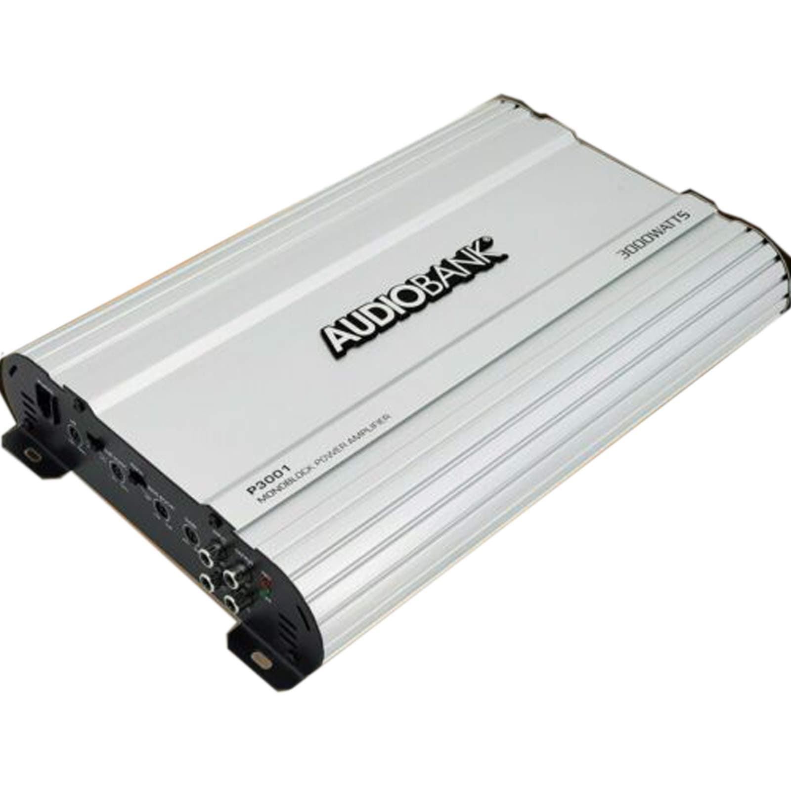Audiobank Monoblock 3000 WATTS Amp Class AB Car Audio Stereo Amplifier P3001 Heavy-Duty Aluminum Alloy Heatsink | Class A-B Operation Remote On/Off Circuit