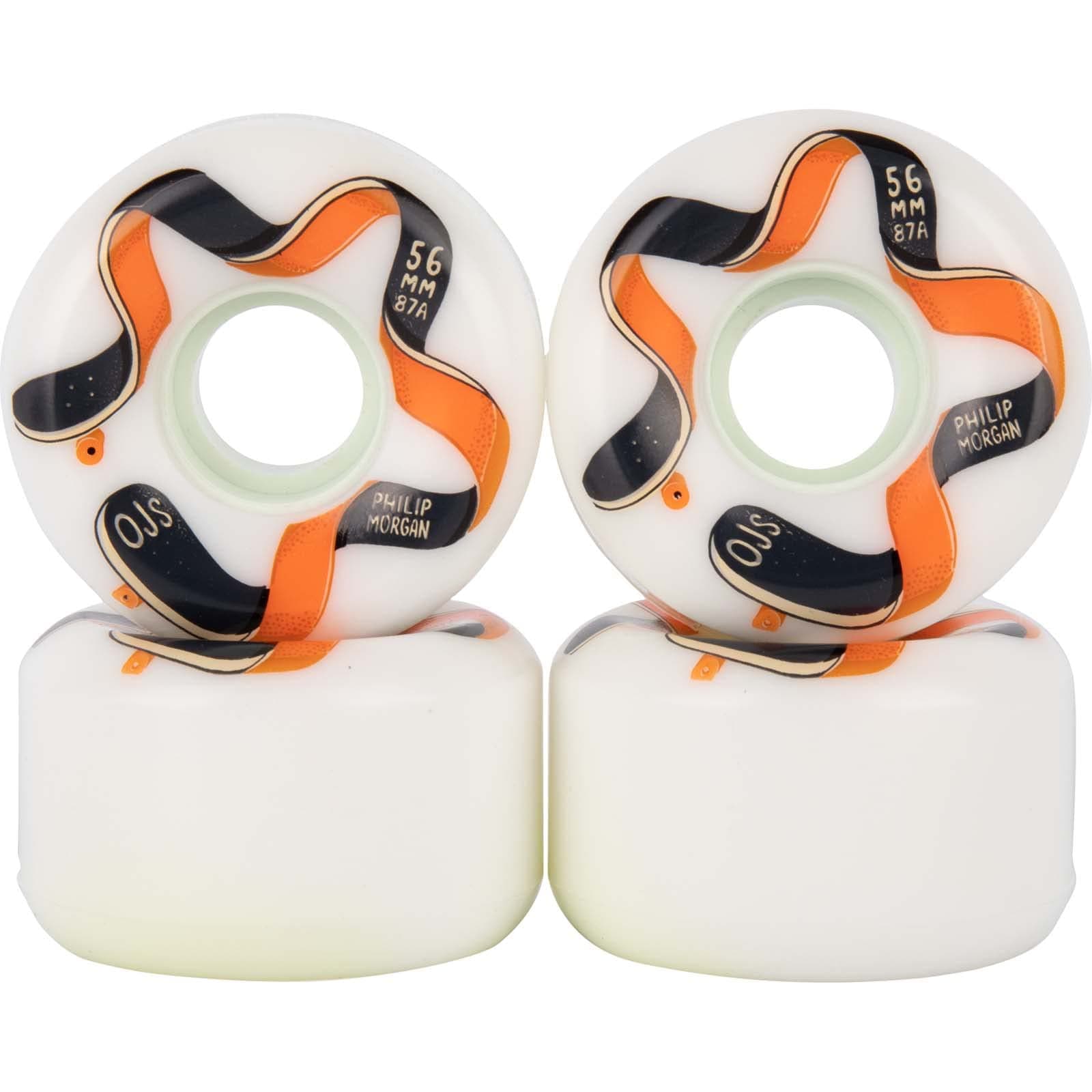 OJ Soft Skateboard Wheels Star Keyframe 87a White 56mm