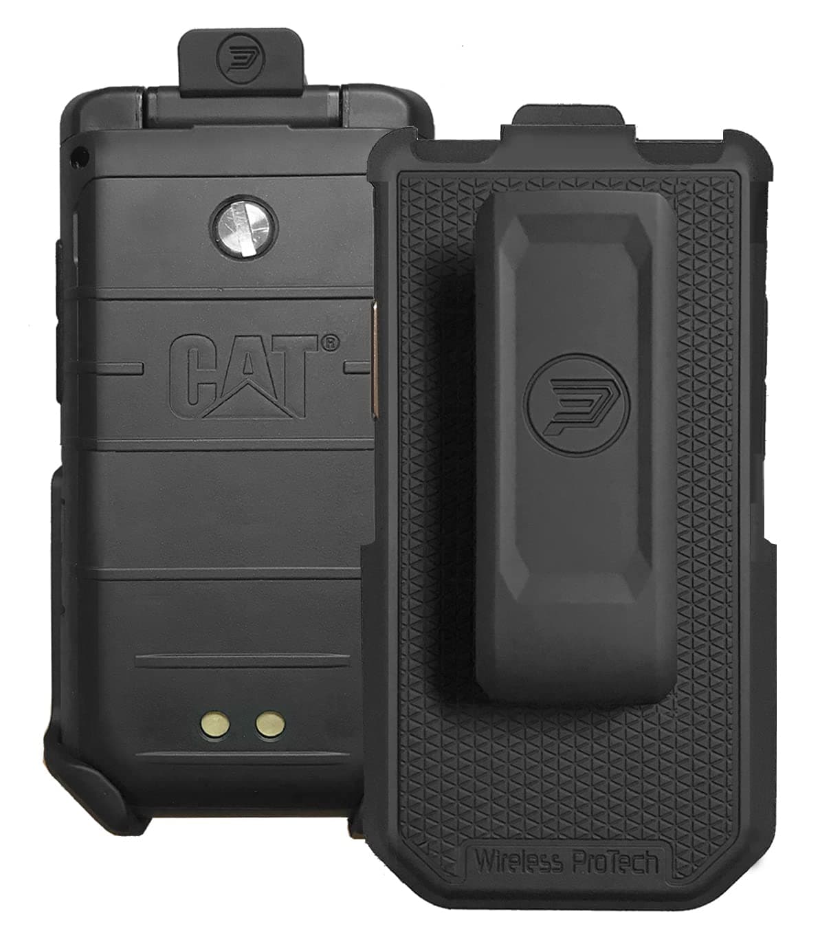 Case Compatible with CAT S22 Flip Phone. Secure fit, Lightweight Holster with Quick Release Latch and Swivel Belt Clip