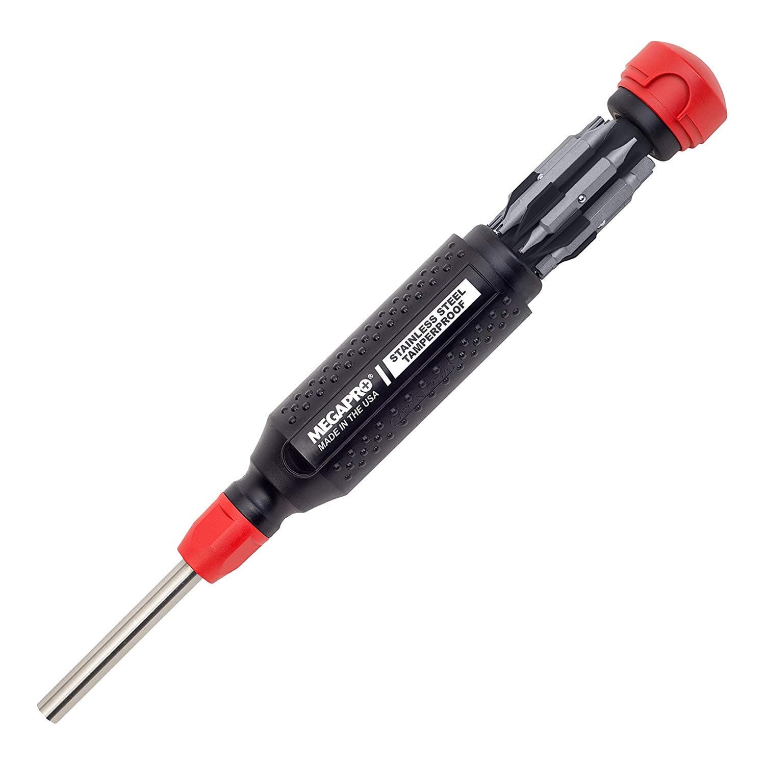 Tamperproof 15 in 1 Multi Bit Screwdriver (Black/Red)