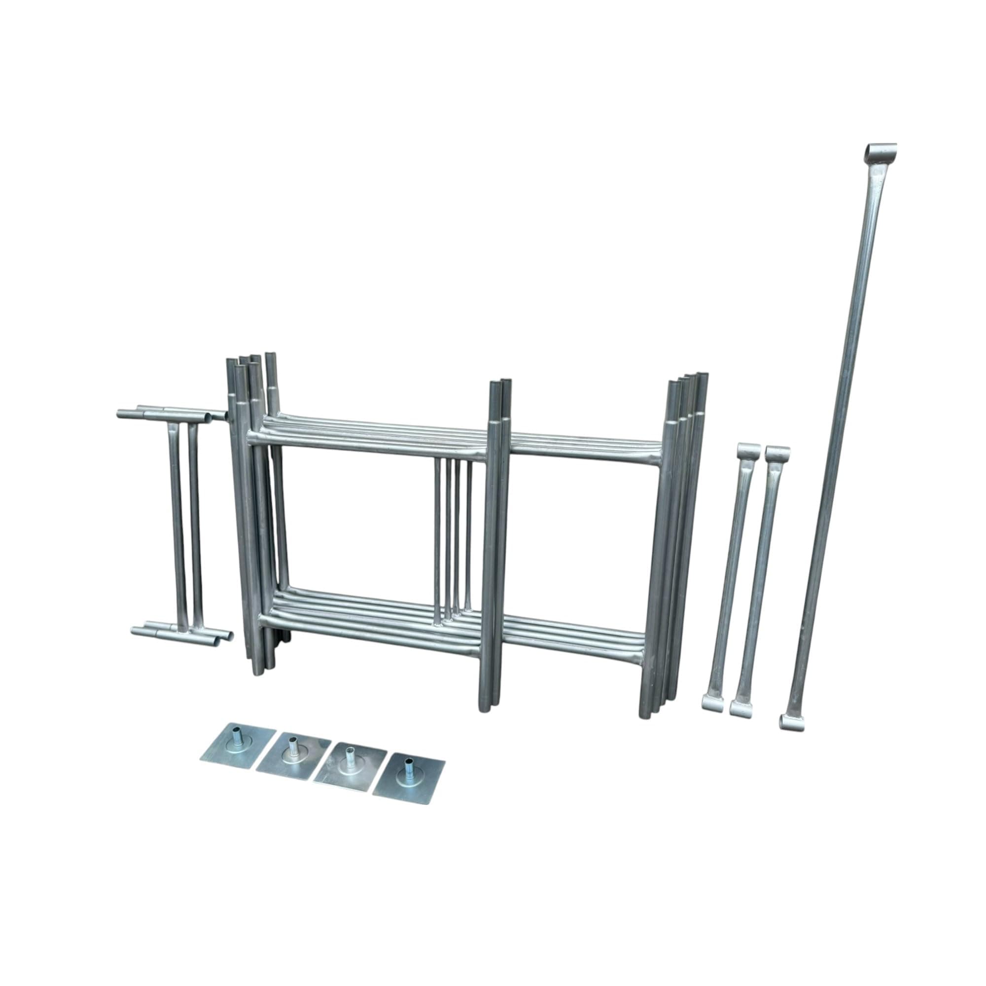 Classic 3.8m (Working Height) DIY Galvanised Scaffold Tower with (Frames ONLY Option) (4' x 2'6" Base)