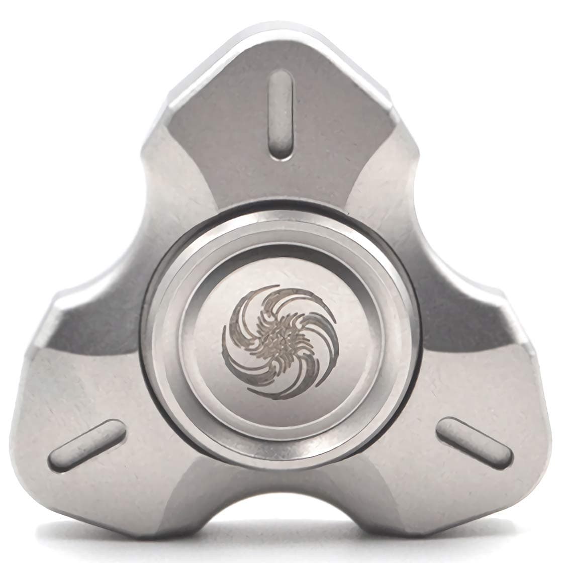 Hand Spinner Triangular Design Metal Fidget Spinner Fidget Gyro Toy EDC Focus Meditation Break Bad Habits ADHD with Premium Bearing (Triangle Silver)