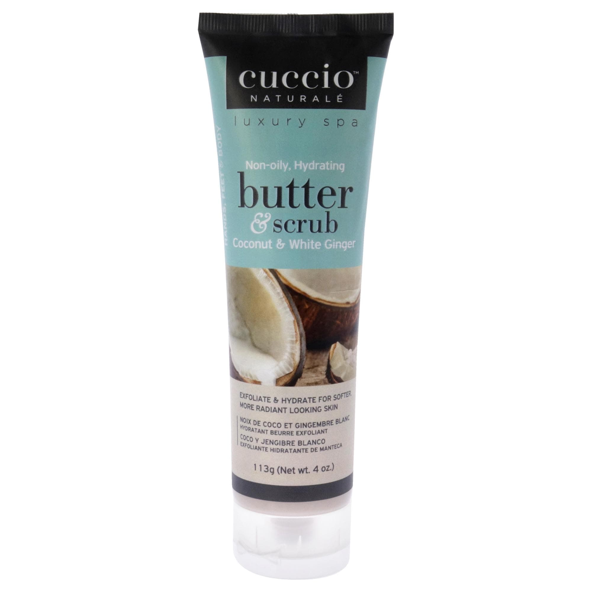 Cuccio Coconut & White Ginger Butter & Scrub ? 4 oz.