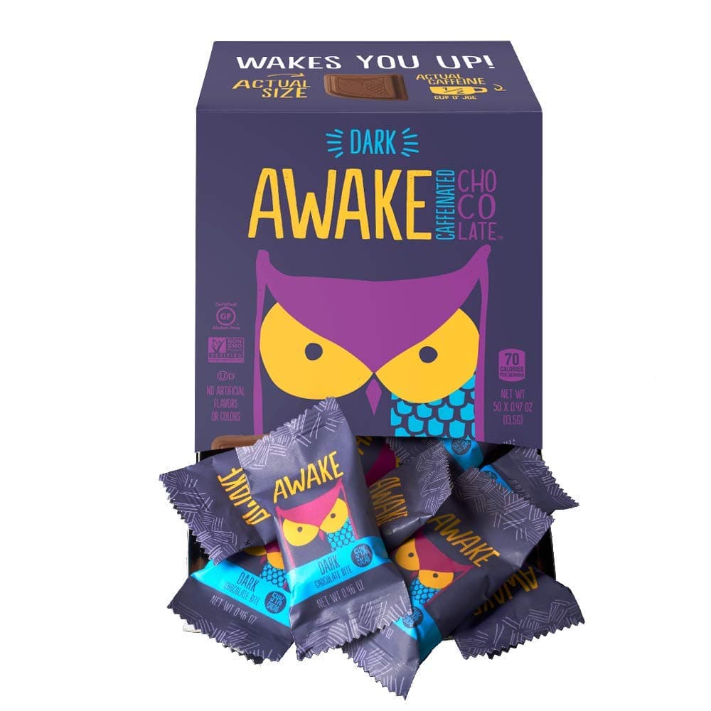 Awake Caffeinated Chocolate Energy Bites, Dark Chocolate, 300 Count