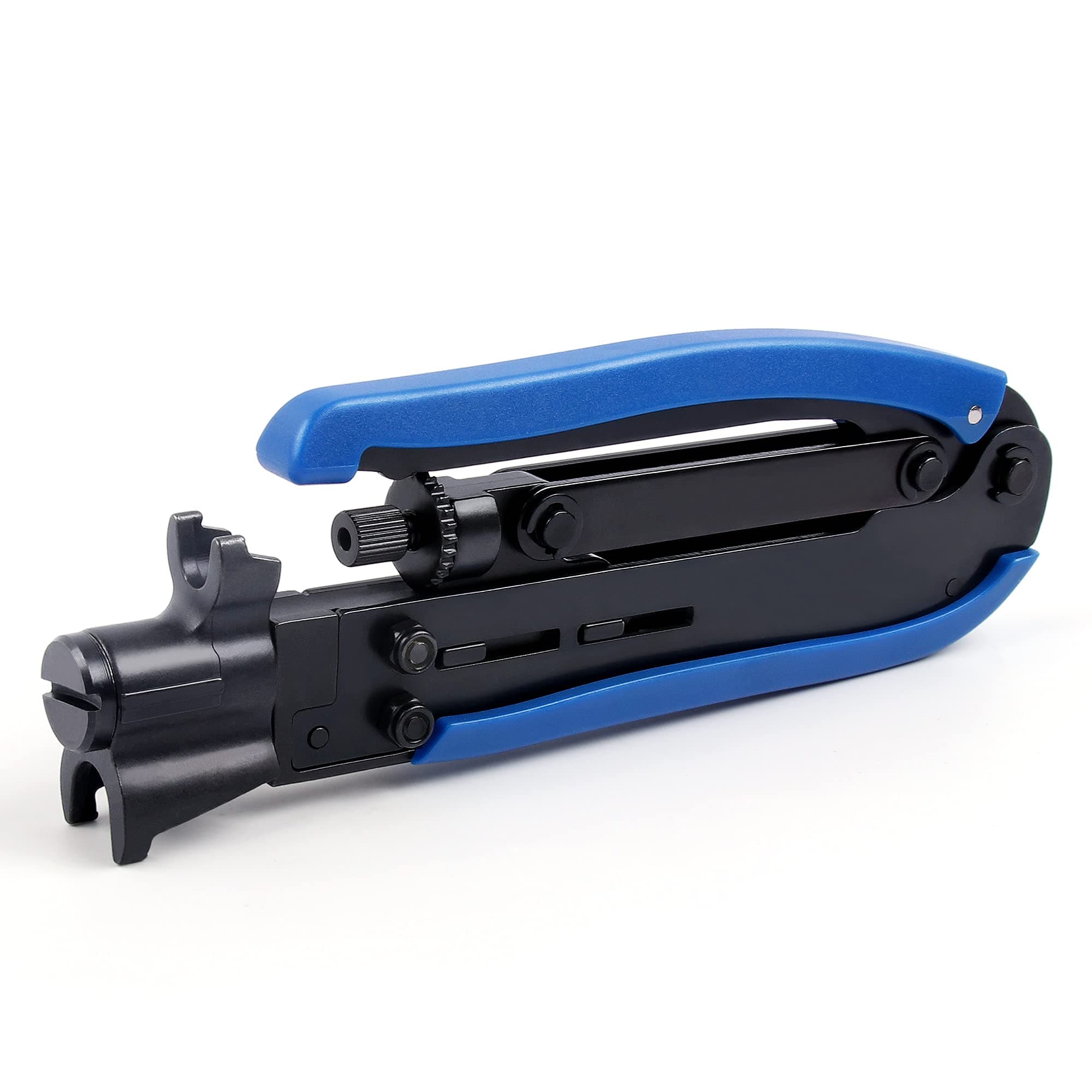 Knoweasy Coax Compression Tool - Coax Crimper and RG6 Coaxial Crimper for RG6, RG59, and RG11 Cable F-Connectors