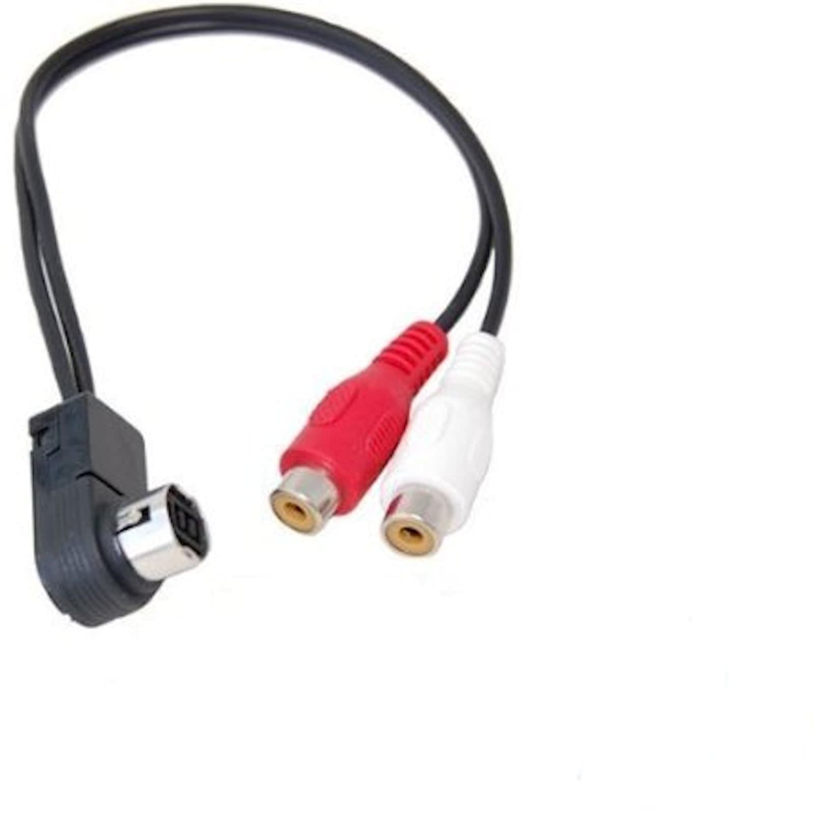 IMC Audio Alpine CDA-9885 CDA-9886 CDA-9886M IDA-X303 IDA-X305 IDA-X305S CDA-7839 CDA-7842 CDA-7843 CDA-7844 Ai-net to RCA Aux Input Cable Jack Ainet