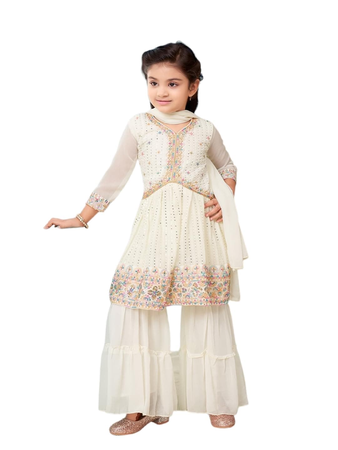 Aarika Girls Kurti Sharara Set