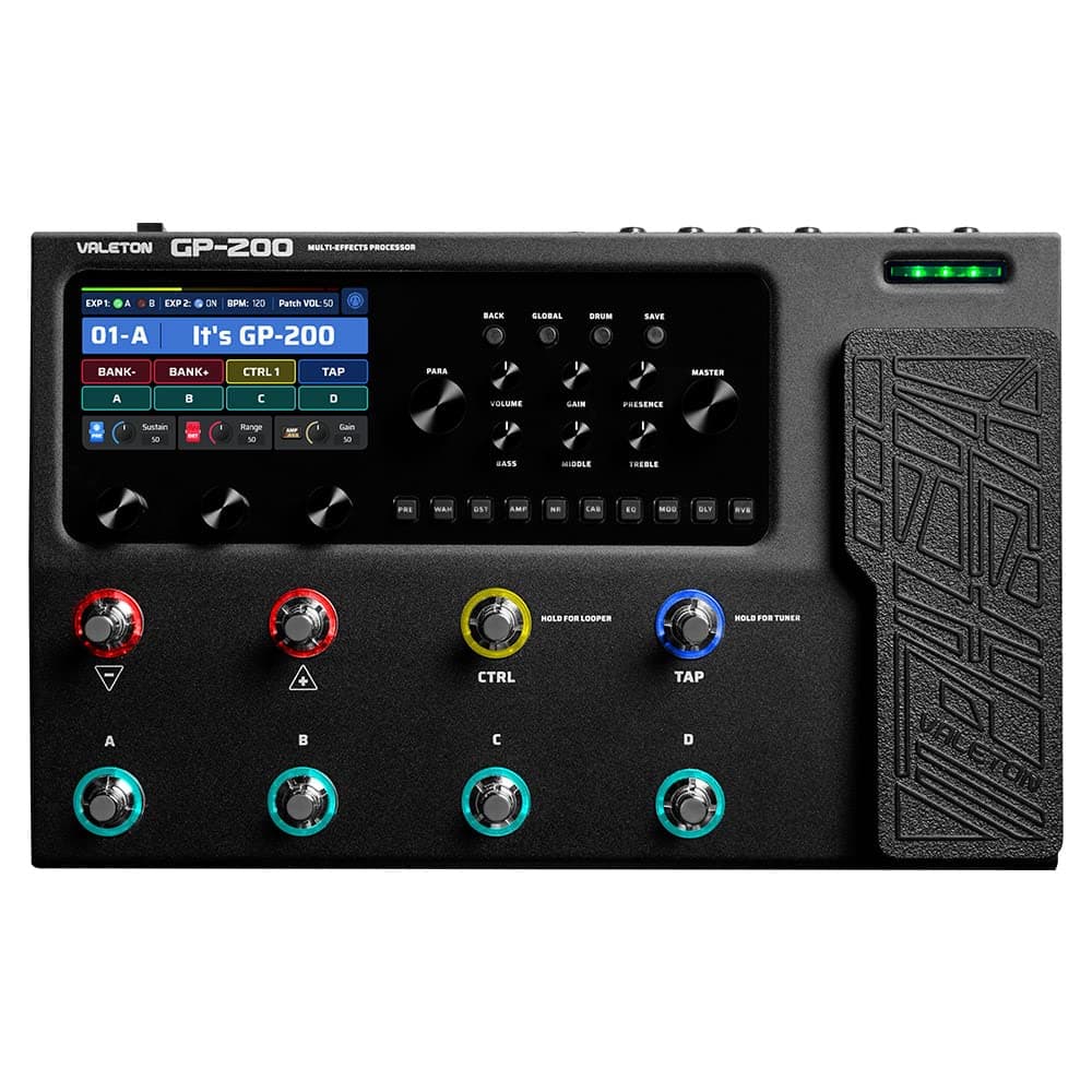 GP-200 Multi-Effects Guitar/Bass Pedal with Expression, FX Loop, MIDI, Amp Modeling, IR Cab Simulation, Stereo, USB Interface