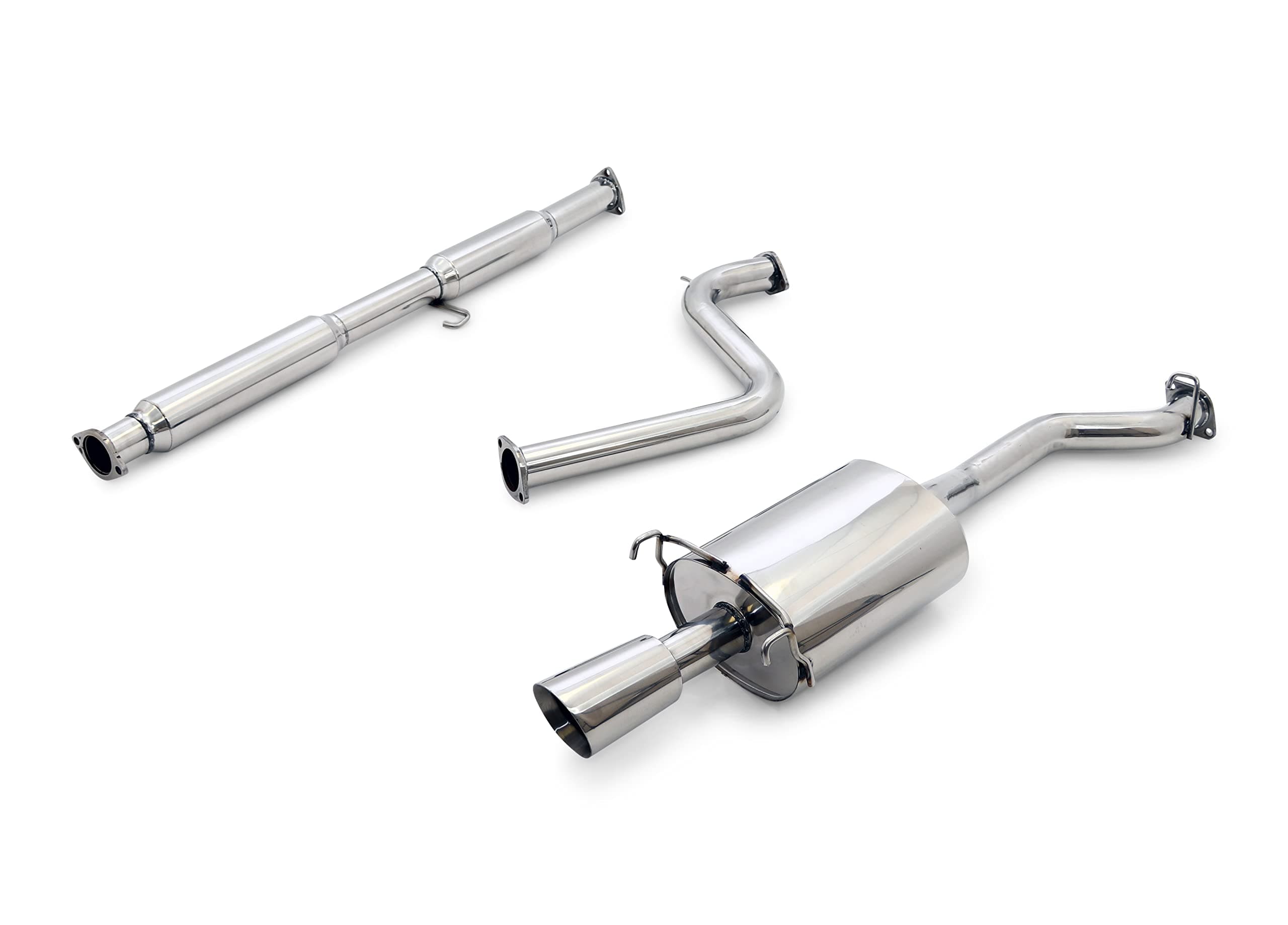 Yonaka 2.5" Performance Stainless Steel Exhaust Compatible/Replacement for 1994-1997 Honda Accord 2DR/4DR (4-Cyl)