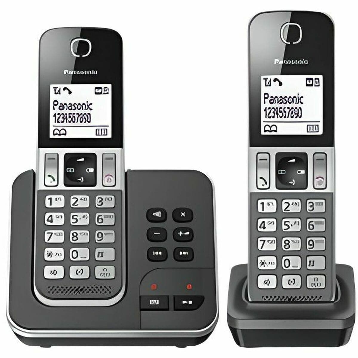 TELEPHONE FIXE PANASONIC TELEPHONE DECT DUO Noir