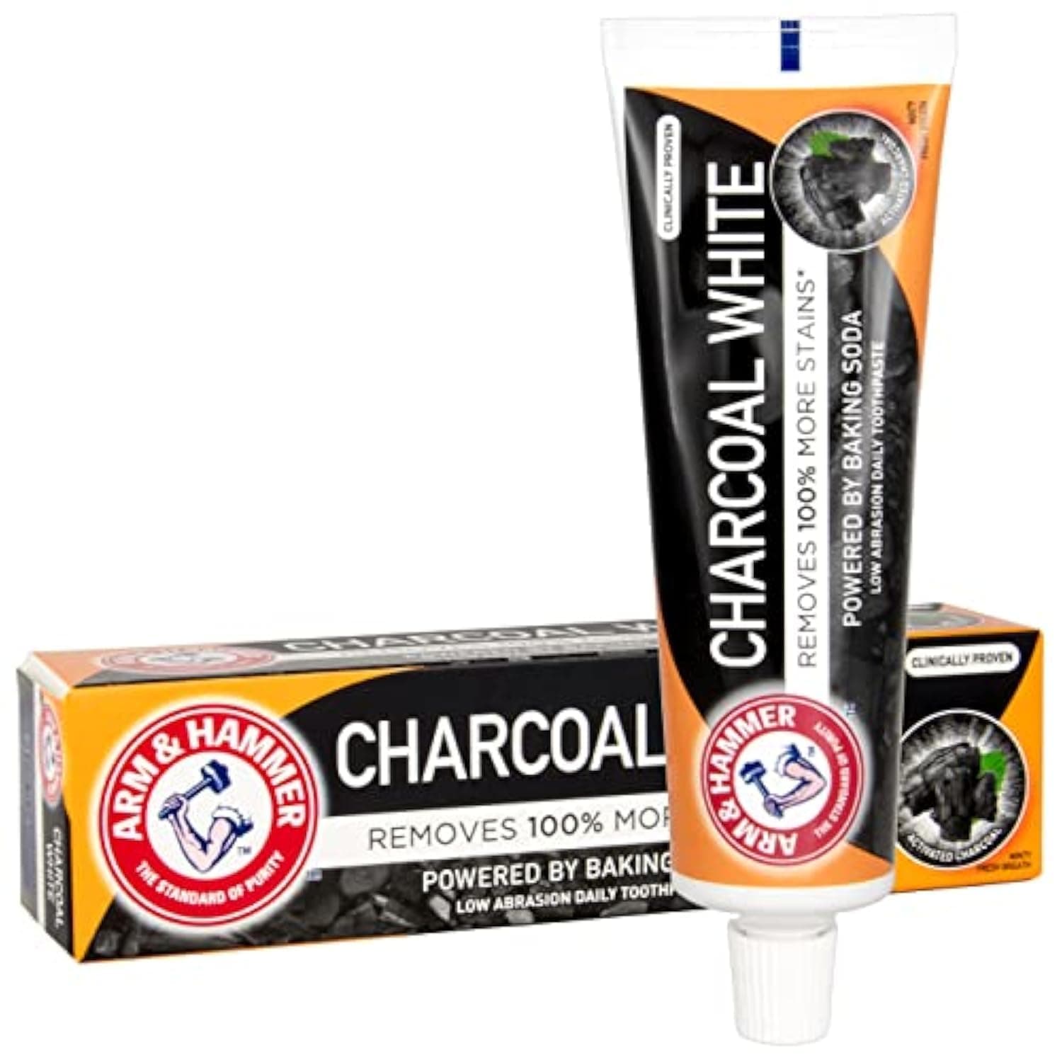 Charcoal White Toothpaste, 75ml