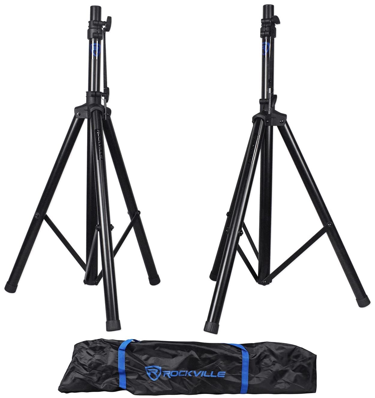 Rockville Apm10b Subwoofer Pro Reference Subwoofer (400W, 10") Pair Stand with Bag