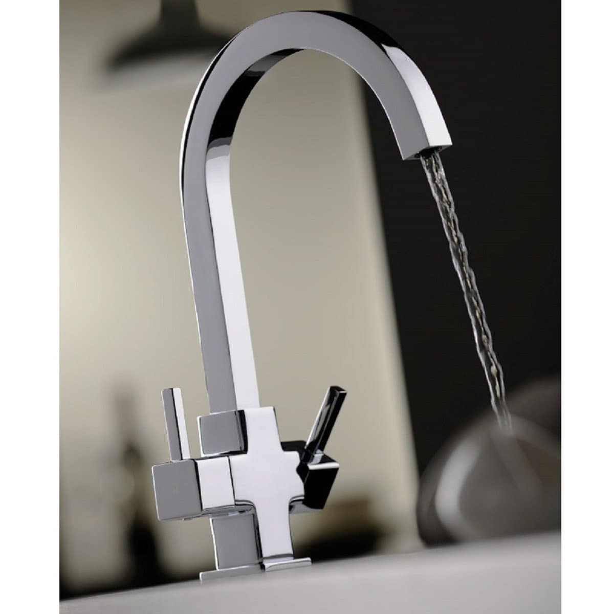 Square Chrome Plated Kitchen Sink Mixer Tap Winston