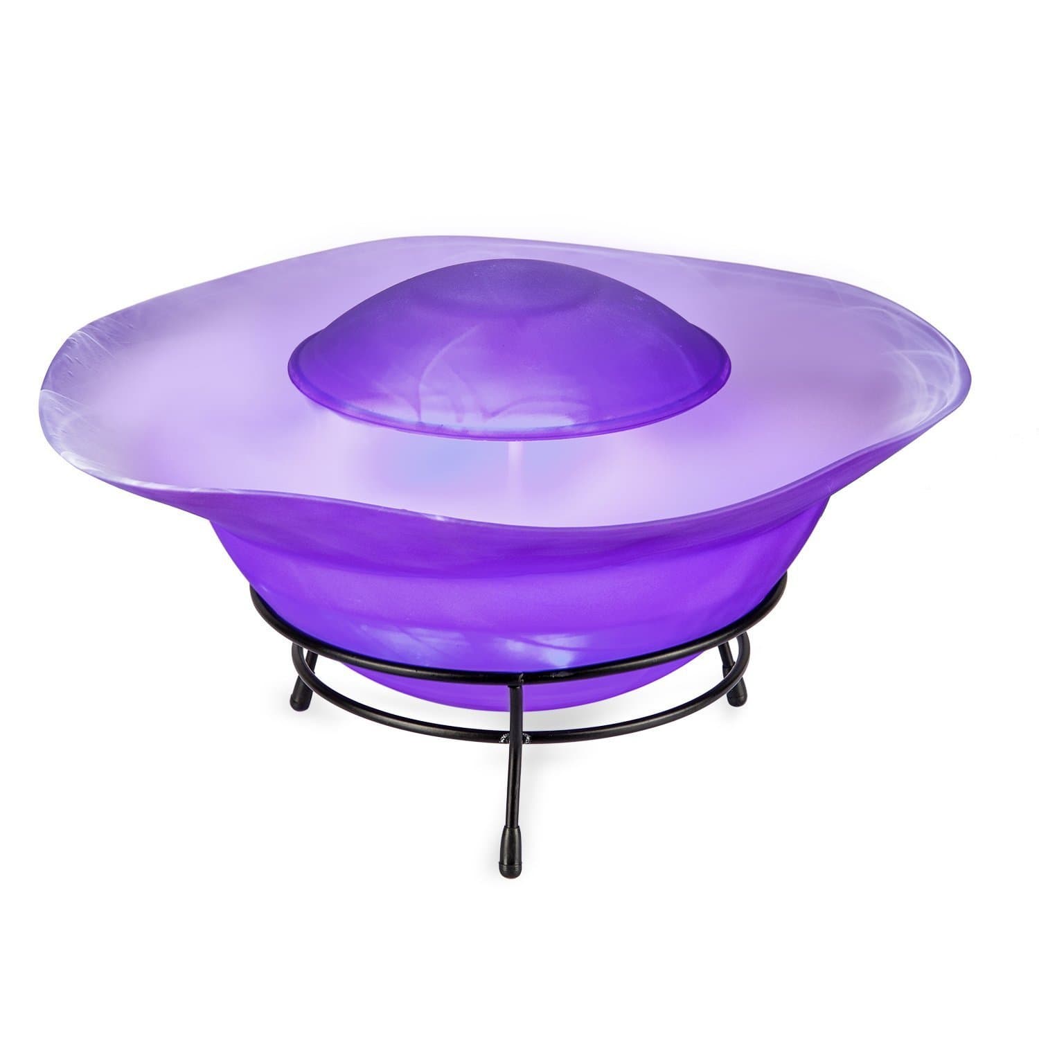 Multimode Tabletop Mist Maker Water Humidifier Fountain Lamp 12-LED Color Changing,Purple (SF-811PL)
