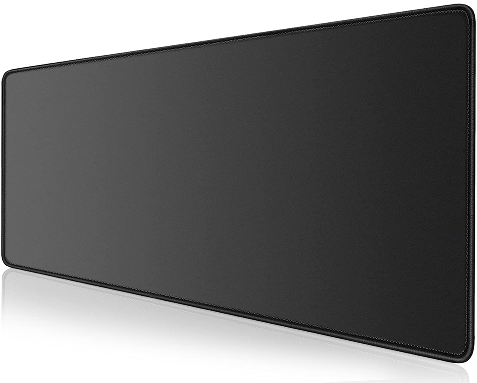 Ktrio Extended Gaming Mouse Pad with Stitched Edges, Large Mousepad with Premium-Textured Cloth, Non-slip Rubber Base, Waterproof Keyboard Pad, Mouse Mat for Gamer, Office & Home, 31.5x11.8 in, Black