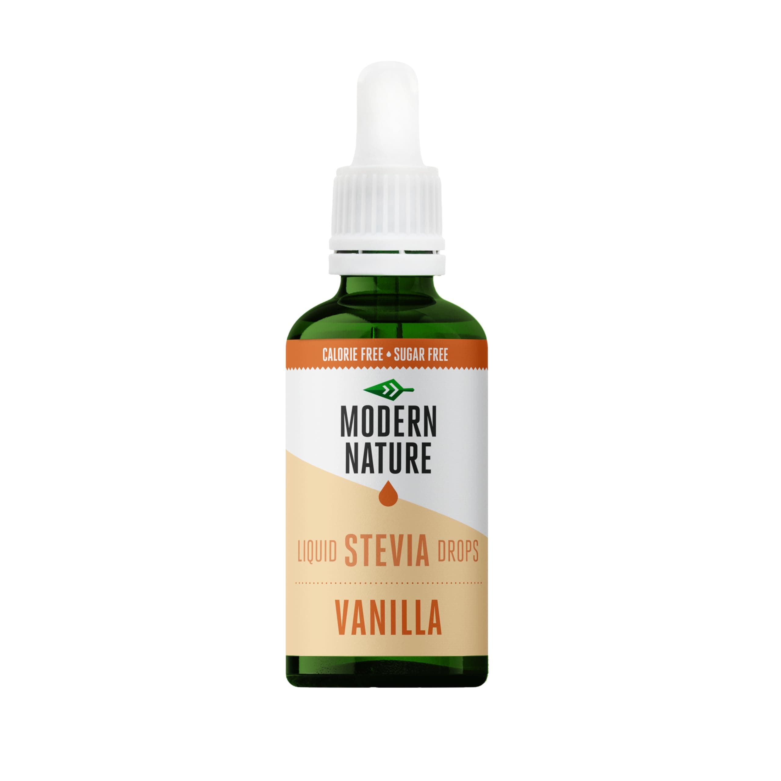 Modern Nature Vanilla Flavour Drops | Sugar Free Coffee Syrup, Liquid Stevia Sweetener, Zero Calorie, Natural Sweetner Flavor Drops | Perfect for Coffee, Protein Shakes, Baking & Drinks – 50ml