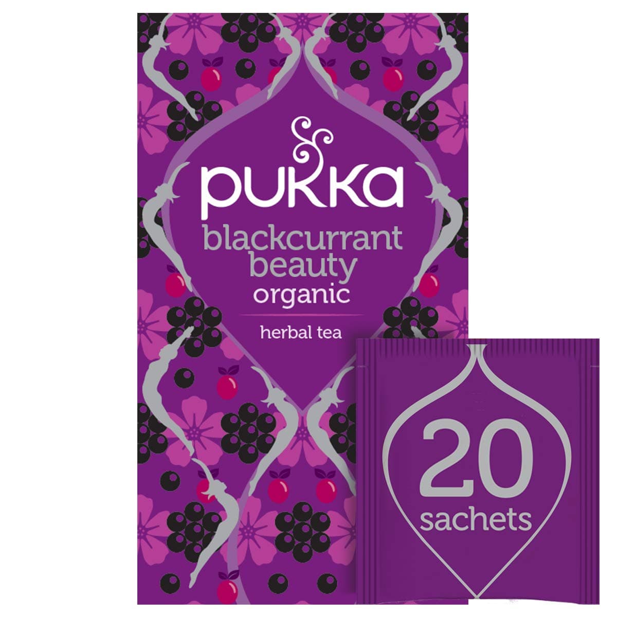 Pukka Blackcurrant Beauty Fruit Tea, 20 Sachets