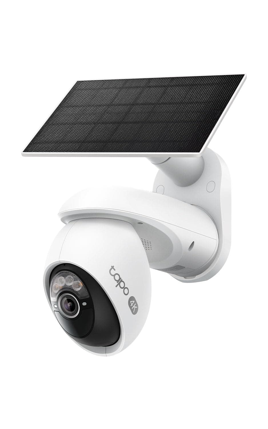 Tapo 4K Outdoor Camera Wireless, Battery Camera w/Solar Panel, 360° Pan, 24/7 Continuous Capture, Free Person/Vehicle Detection, SD/Cloud Storage, Works w/Alexa and Google Home, VistaCam 360