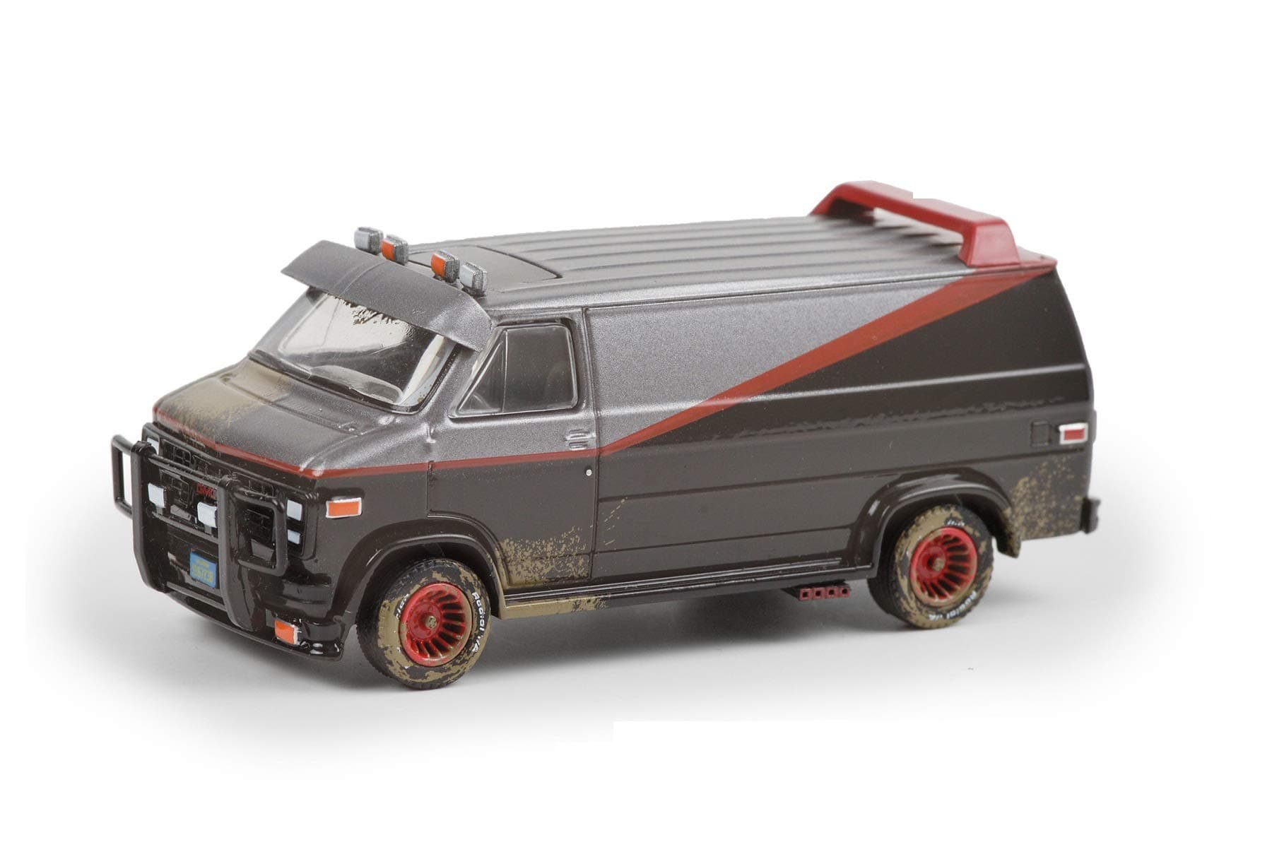 ModelToyCars 1983 GMC Vandura Van (B.A.'s) Weathered Version, The A-Team - Greenlight 44865F/48 - 1/64 Scale Diecast Model Toy Car