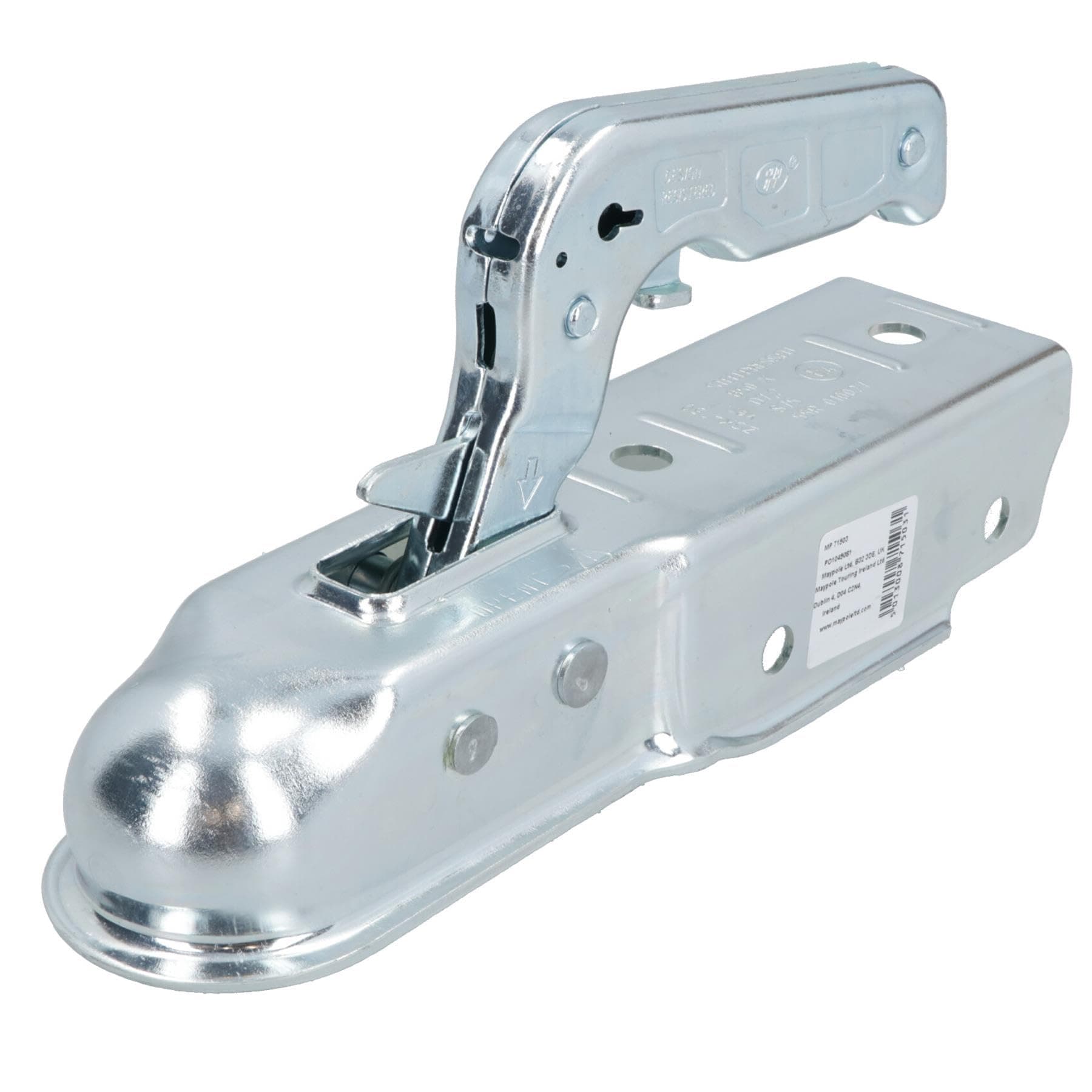 UNIVERSAL PRESSED STEEL TOW BAR BALL HITCH COUPLING FOR 60MM SQUARE DRAW BAR MP71503 MAYPOLE