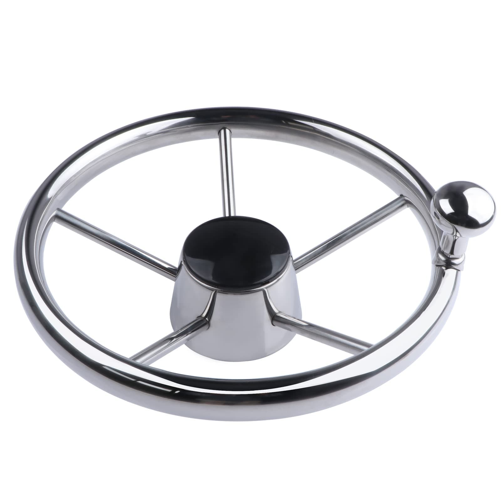 11" Boat steering wheel with knob