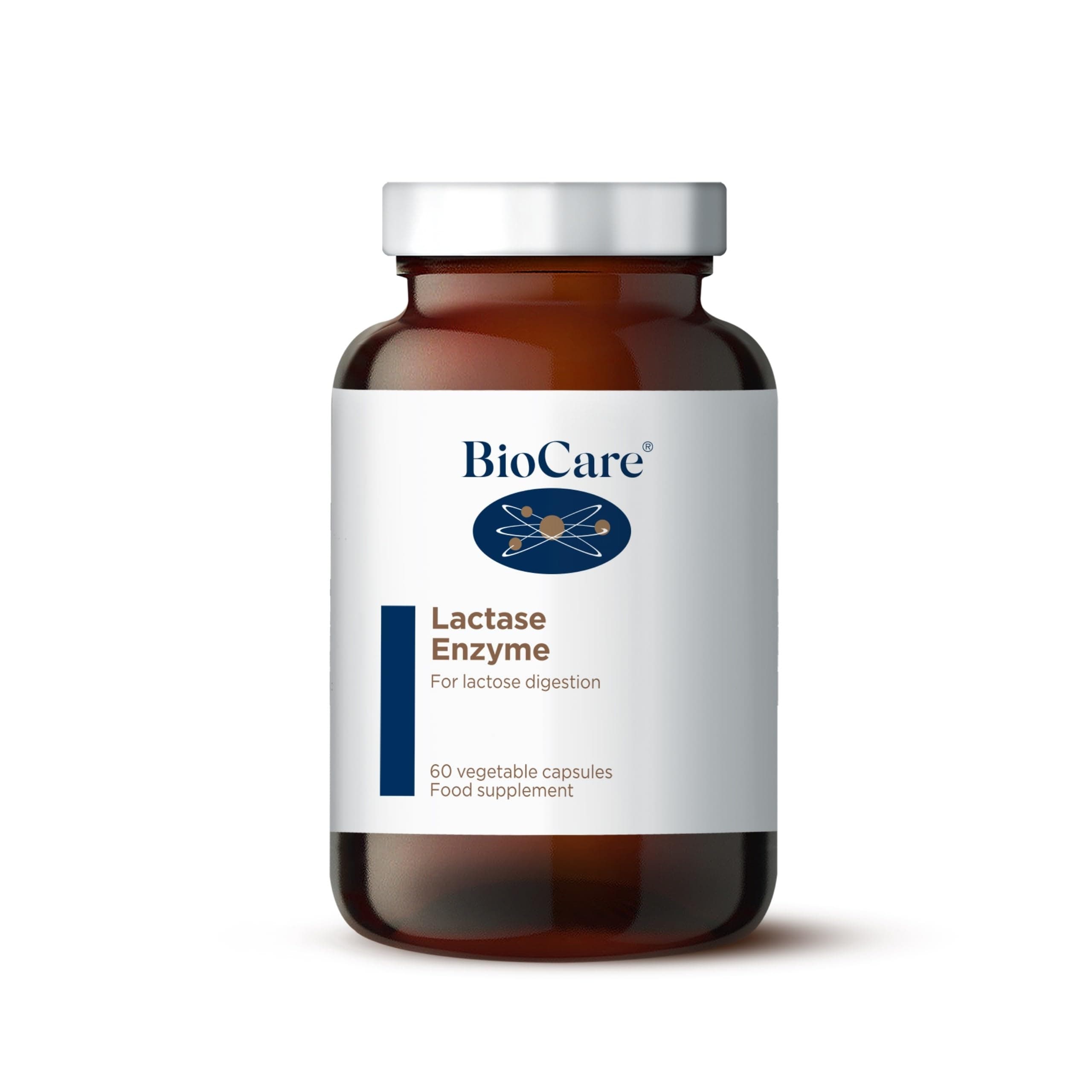 BioCare Lactase Enzyme - High Potency Capsules for Improved Lactose Digestion - Suitable for Vegetarians & Vegans - 60 Capsules