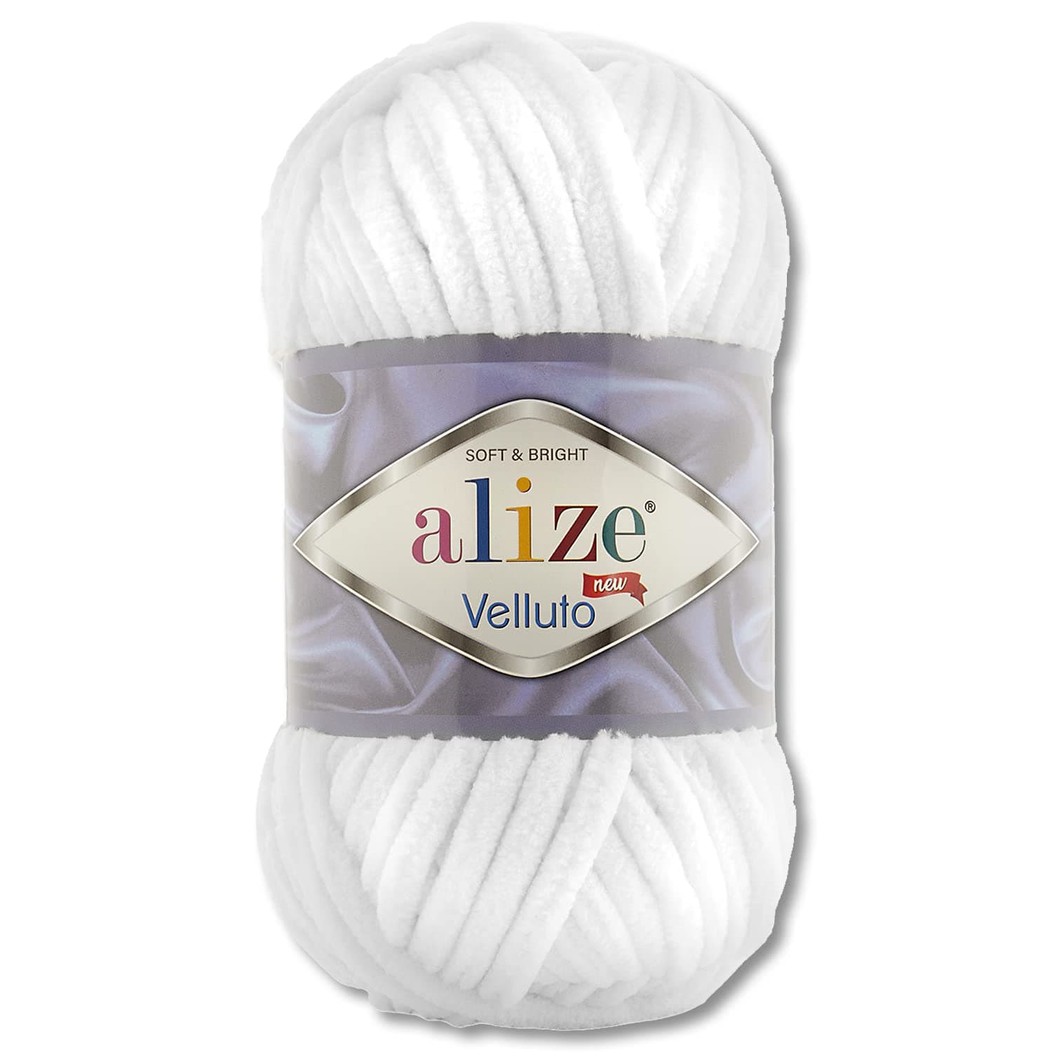 100 g Alize Velluto Wool in 30 Selection (55 | White)