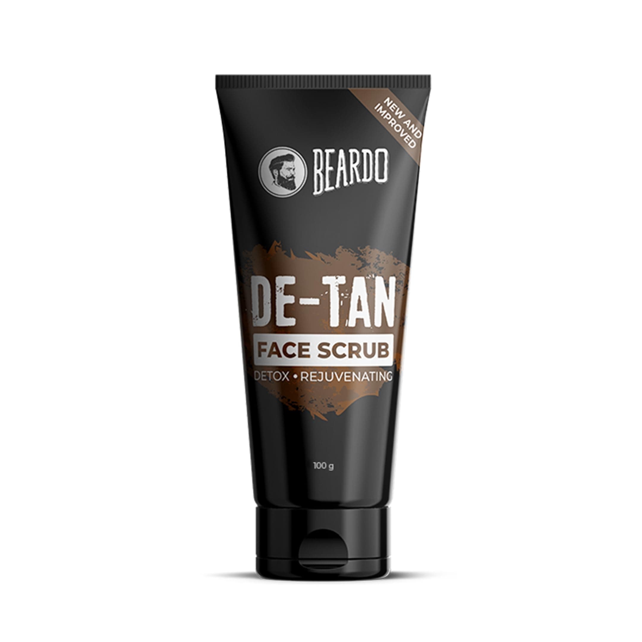 De-Tan Face scrub for Men, 100g | Blackhead & Tan Removal | Dual Bead Exfoliation | Coffee Detox | Oil Control