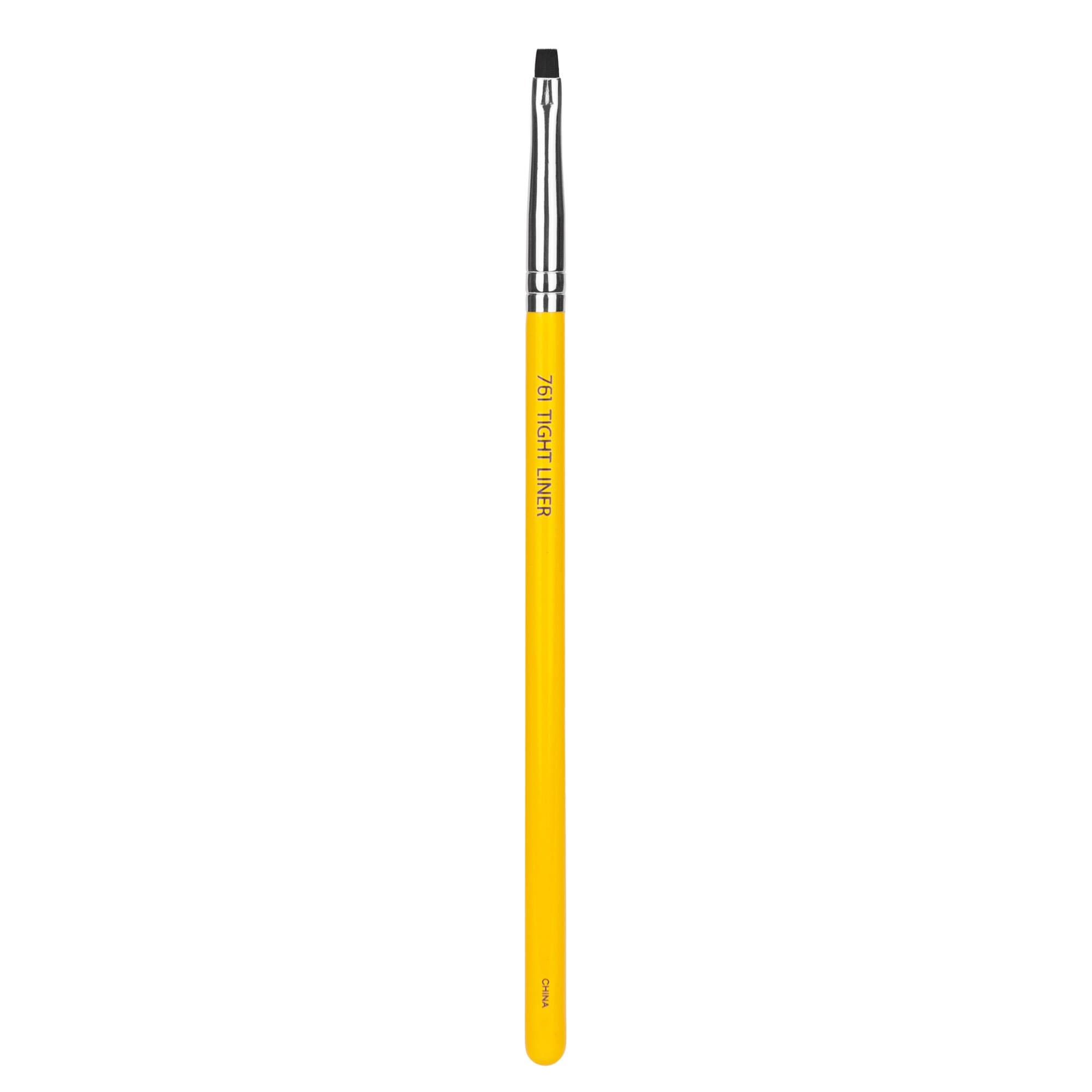 Bdellium Tools Professional Makeup Brush - Studio Series 761 Tight Liner - With Soft Synthetic Fibers, For Precise Application of Eyeshadow (Yellow, 1pc)