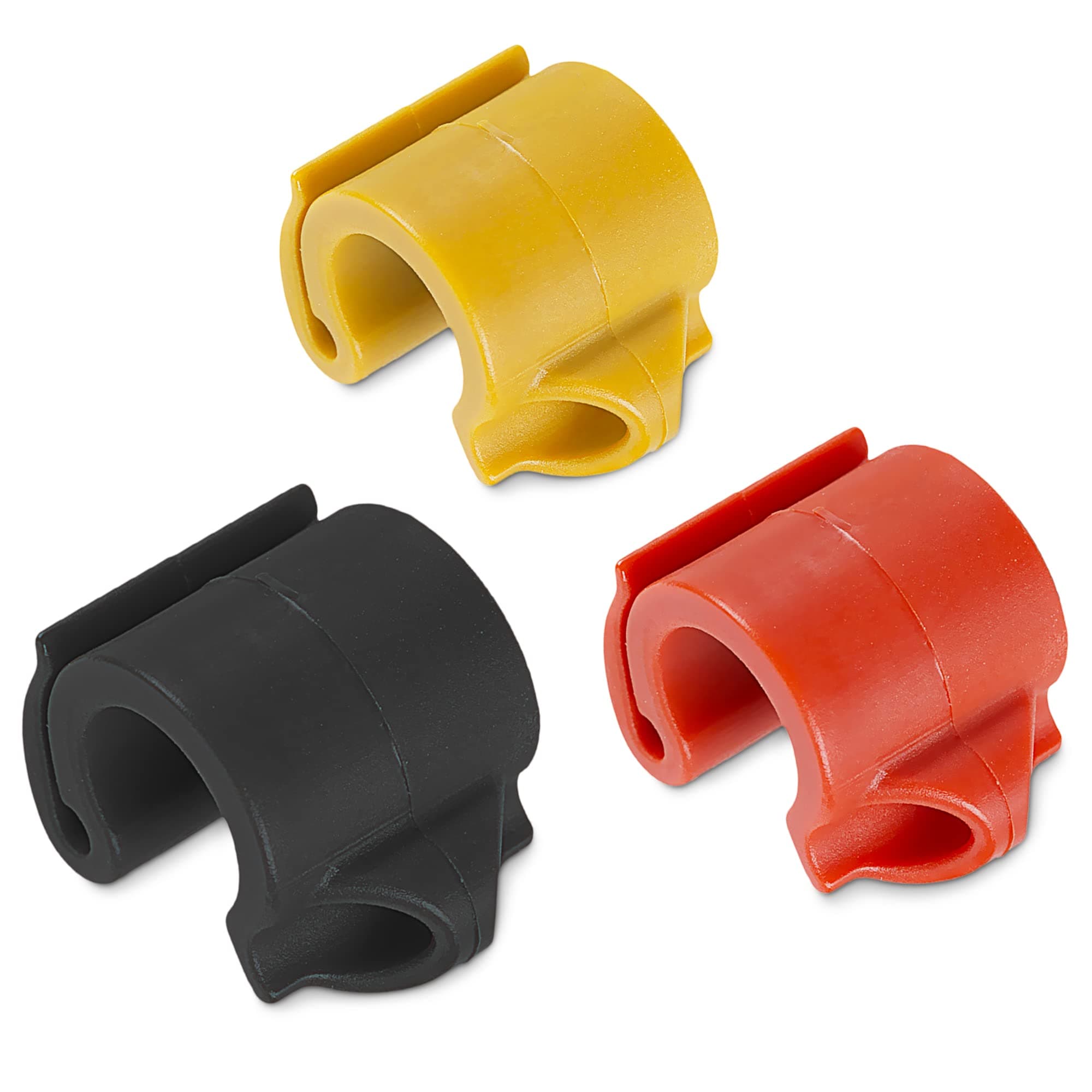 Cal Coast Cali Clip Drop Shot Weight and Hook Holder — Molded Plastic Drop Shot Keeper to Prevent Line Snagging — Includes a Fishing Hook Keeper That can Hold Lures — 3 Sizes (Multicolor)