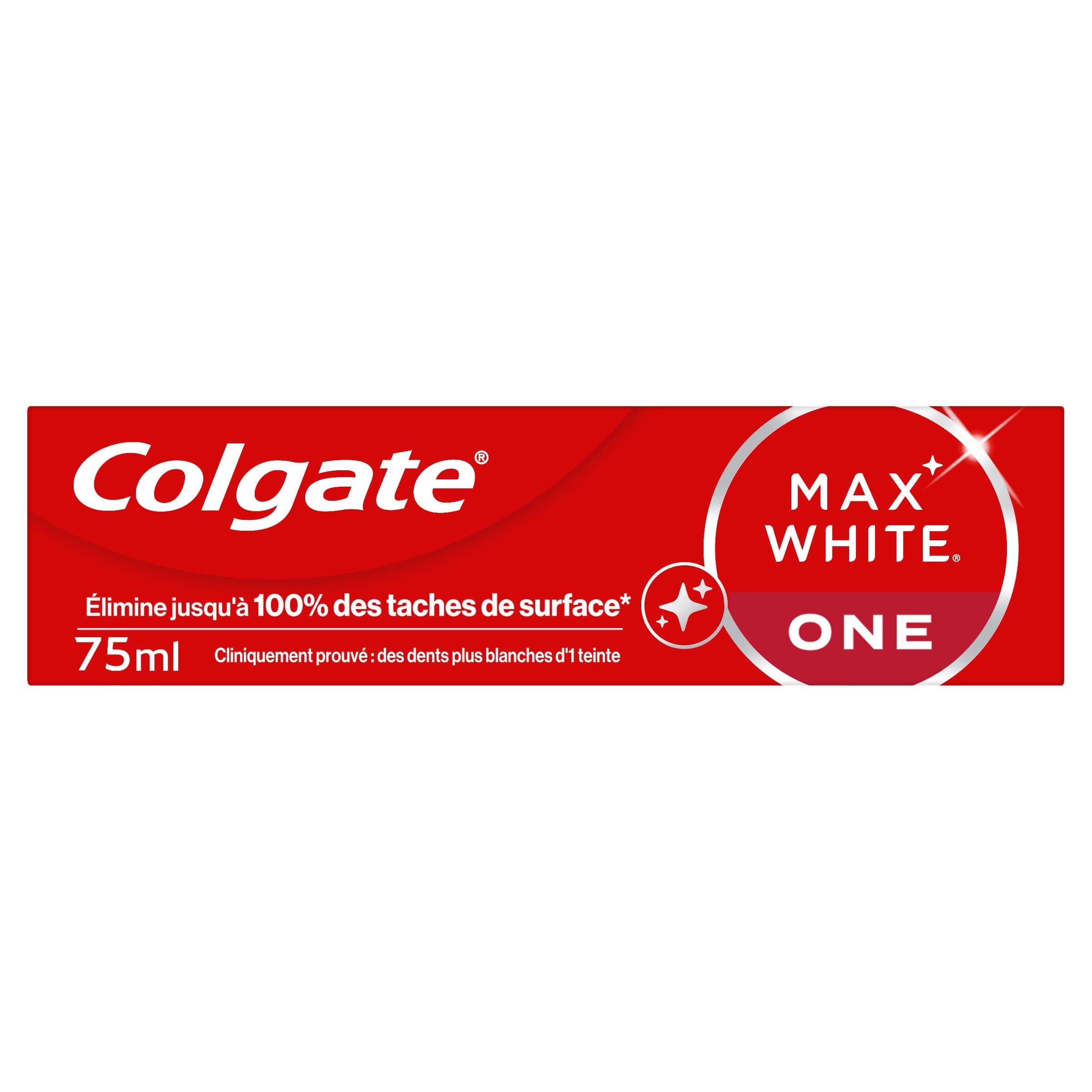 COLGATE Whitening Toothpaste 1 Tone Max White One 75 ml - Removes up to 100% of surface stains