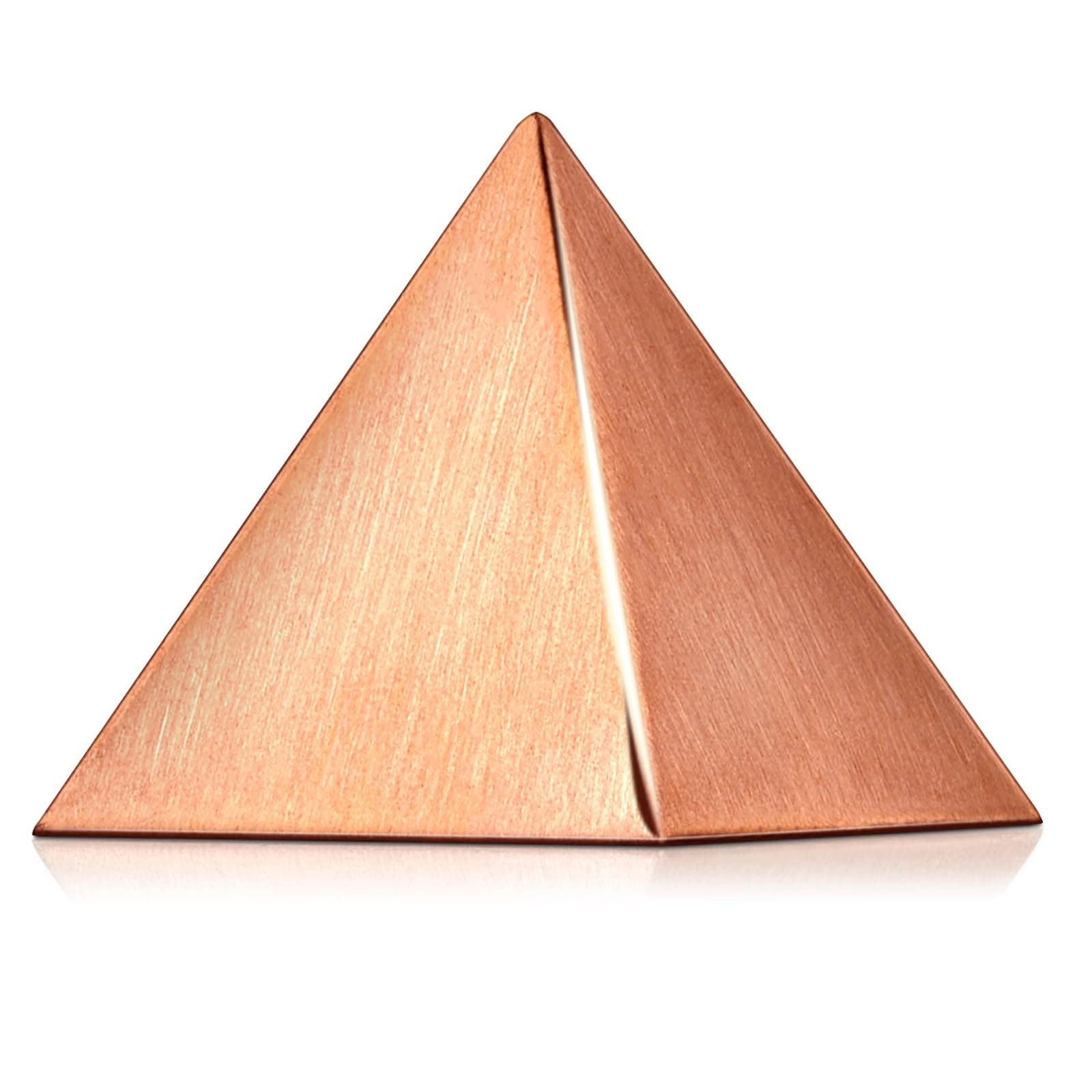 Solid Copper Pyramid Purple Gold Giza Shaped for Meditation 1.25 Inch Meditation Pyramid for Balancing Reiki Chakras, Healing Body, Focused Recharging Positive Energy in Home Office