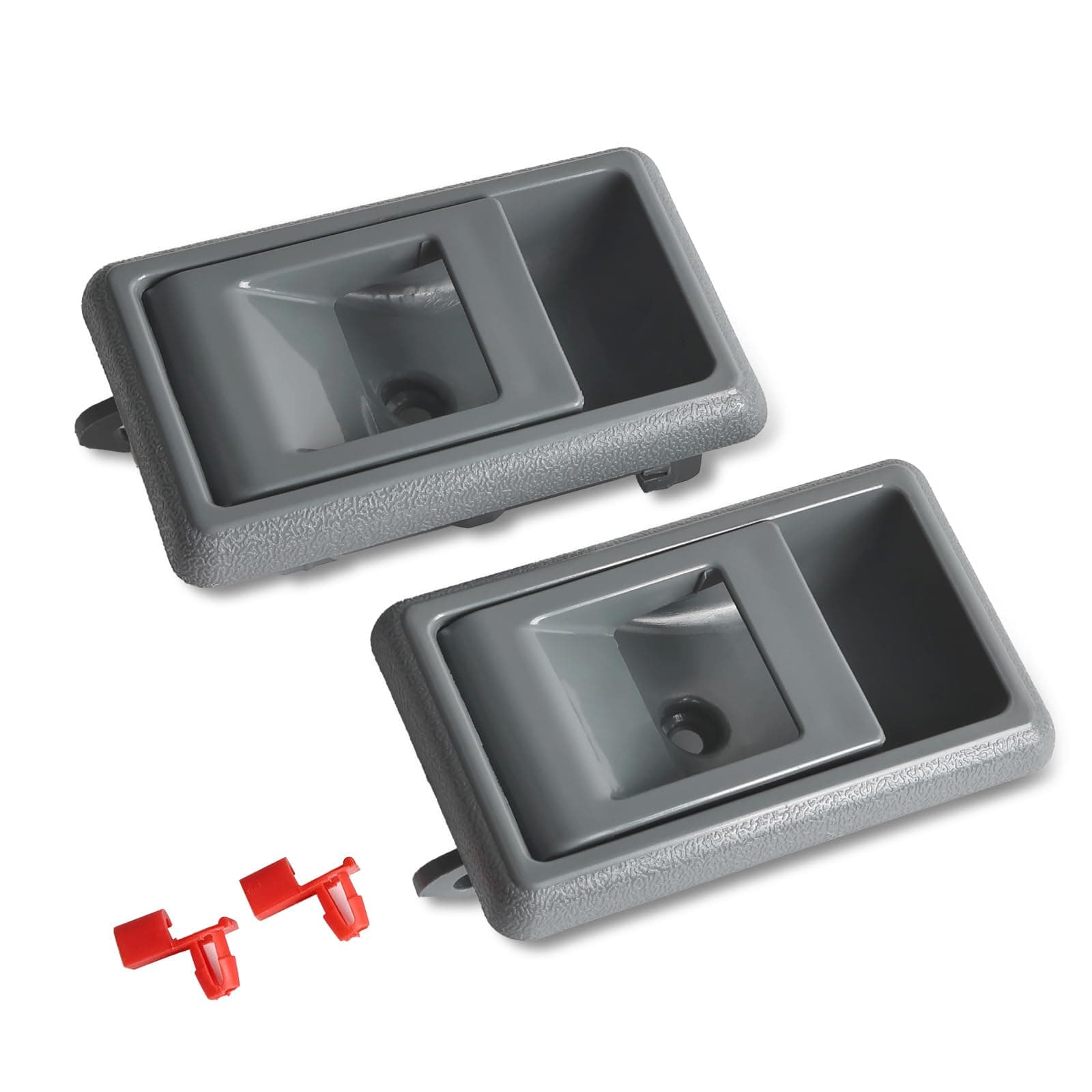 2Pcs Interior Door Handle Front Rear Driver & Passenger Side Fits for 1989-1995 4Runner 1988-1993 Toyota Corolla 1989-1995 Pickup 1995-2000 Toyota Tacoma 1987-1990 Tercel 1989-1992 Geo Prizm