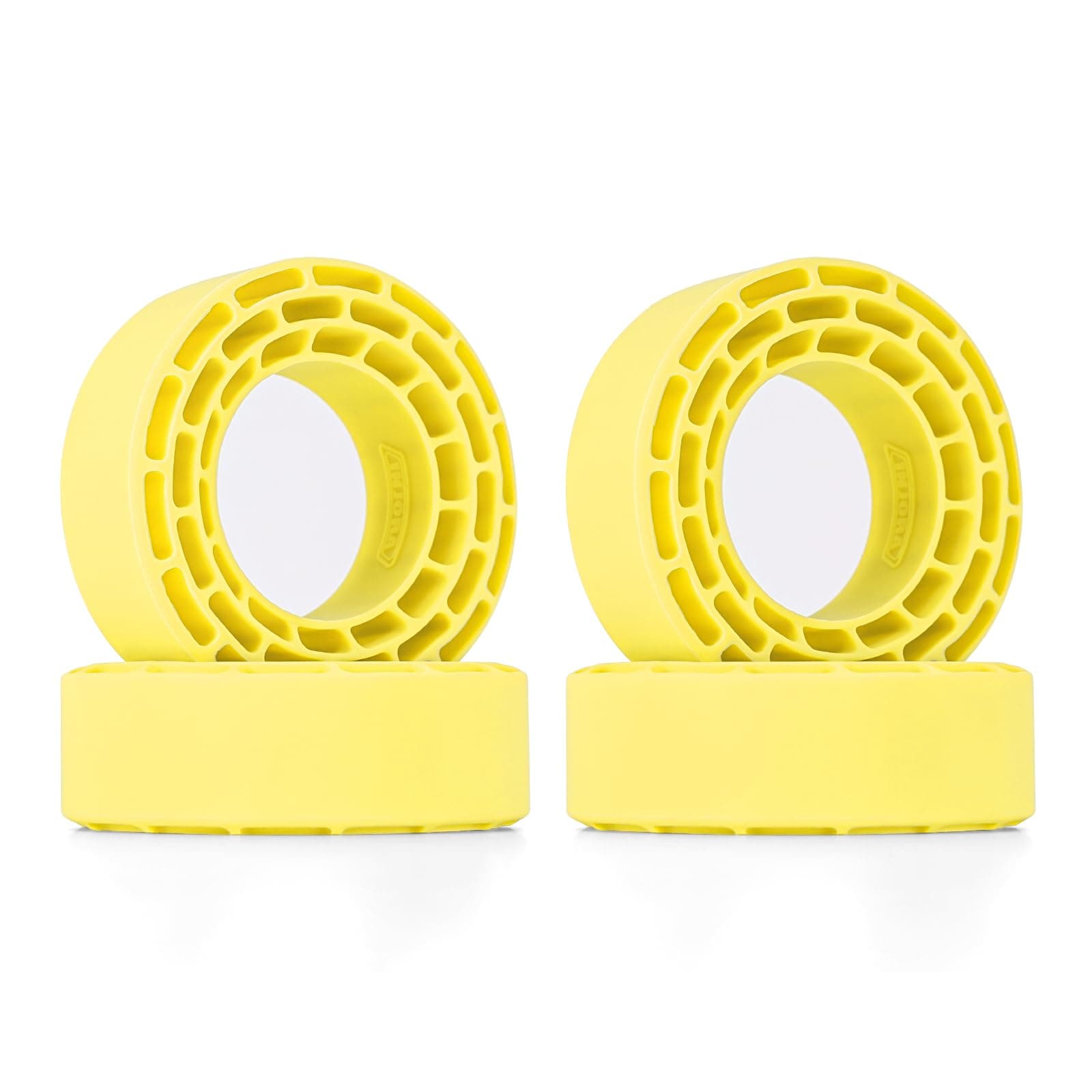 Silicone Rubber Inserts for 68-72mm*24-27mm 1.3" Tires, 4pcs (1370)(Yellow)