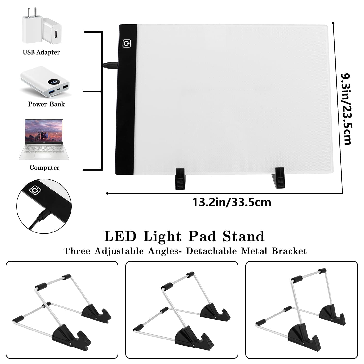 183PCS A4 Diamond Painting Light Pad Kit, Light Board for Diamond Painting Accessories, Tracing Light Box with 5D Painting Tools Set for Full Drill & Partial Drill Art