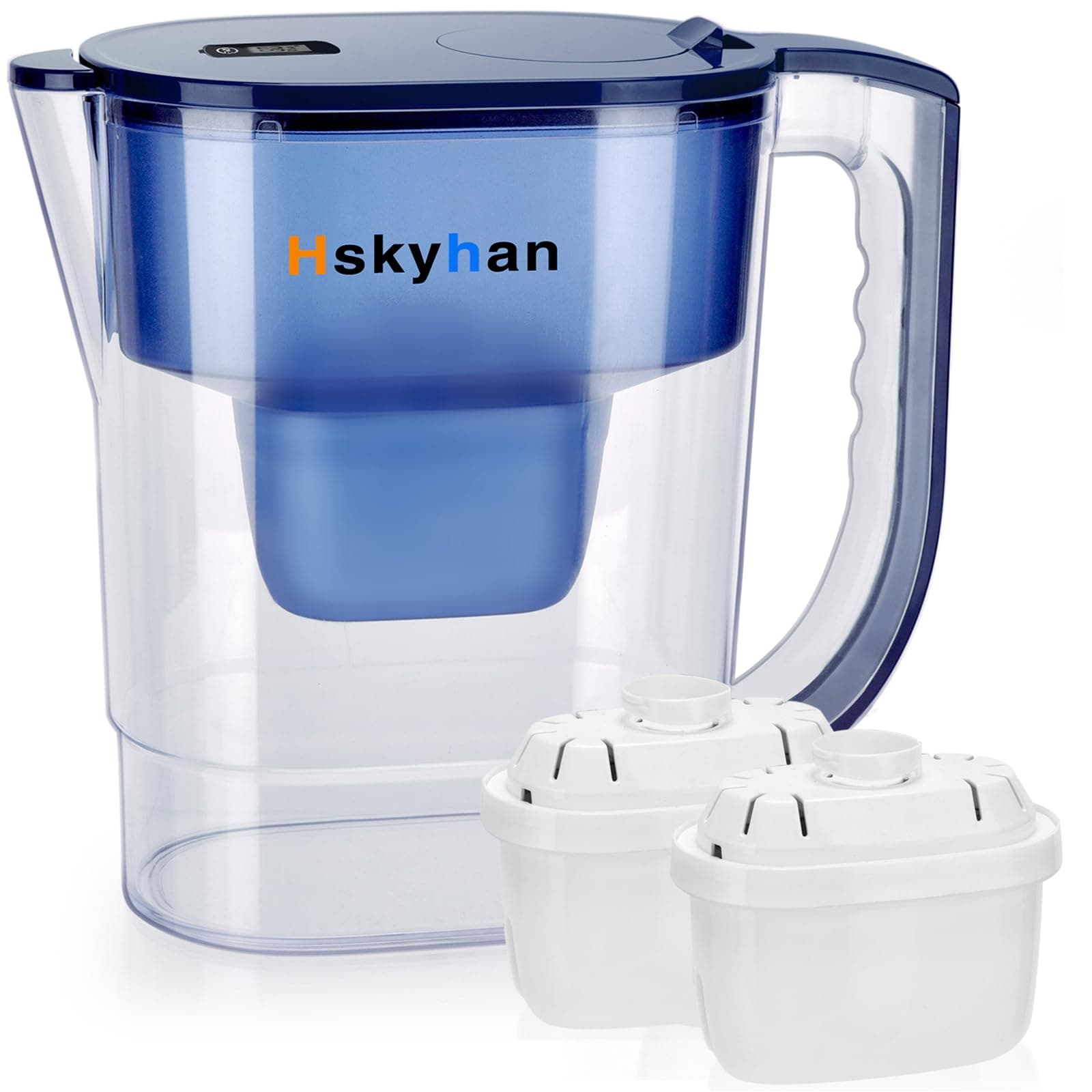 Hskyhan Alkaline Water Filter Pitcher - 3.8 Liters Improve PH, 2 Long Lasting...