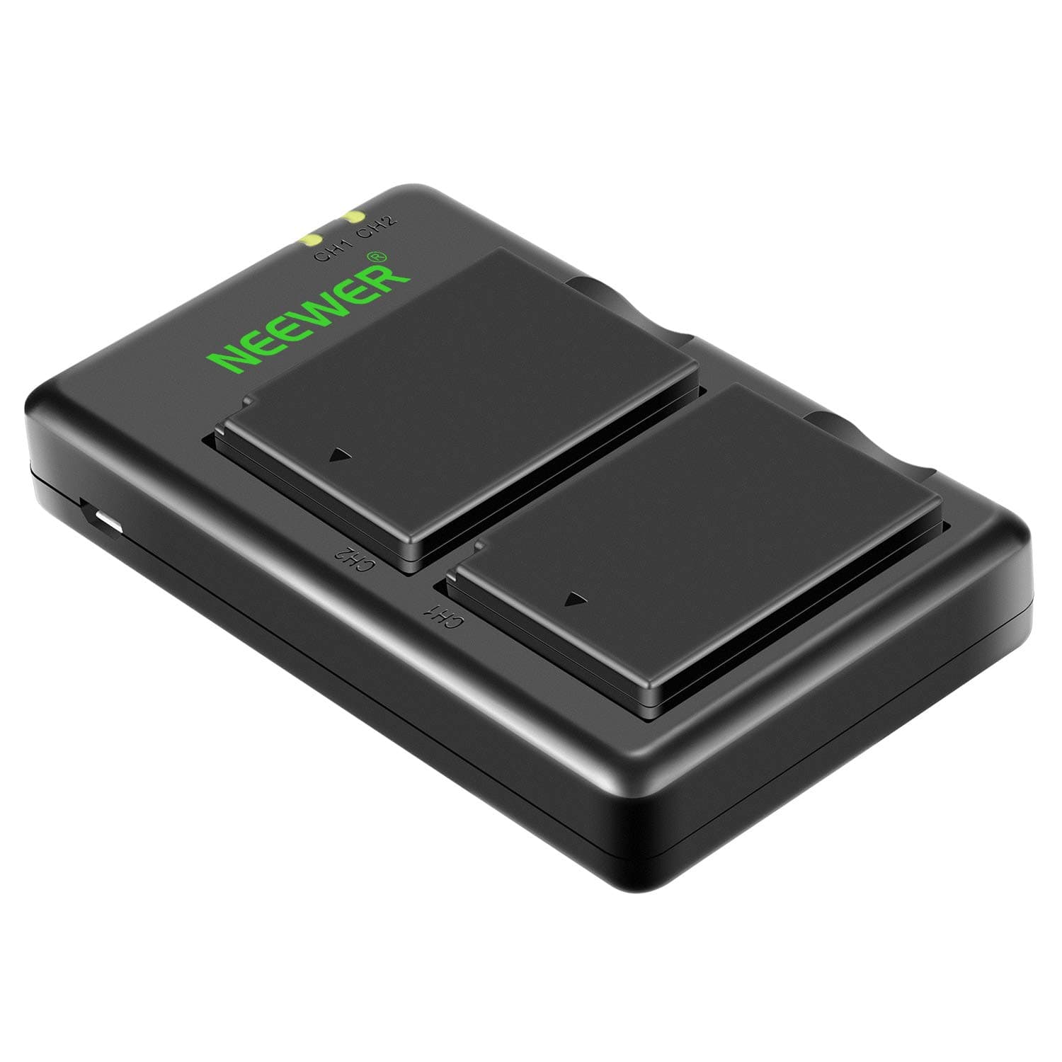 Neewer LP-E10 Battery Charger Pack, 2-Pack Battery & Dual Slot Charger, Compatible with Canon EOS Rebel T7, T6, T5, T3, T100, 4000D, 3000D, 2000D, 1500D, 1300D & More (Not for T3i T5i T6i T6s T7i)