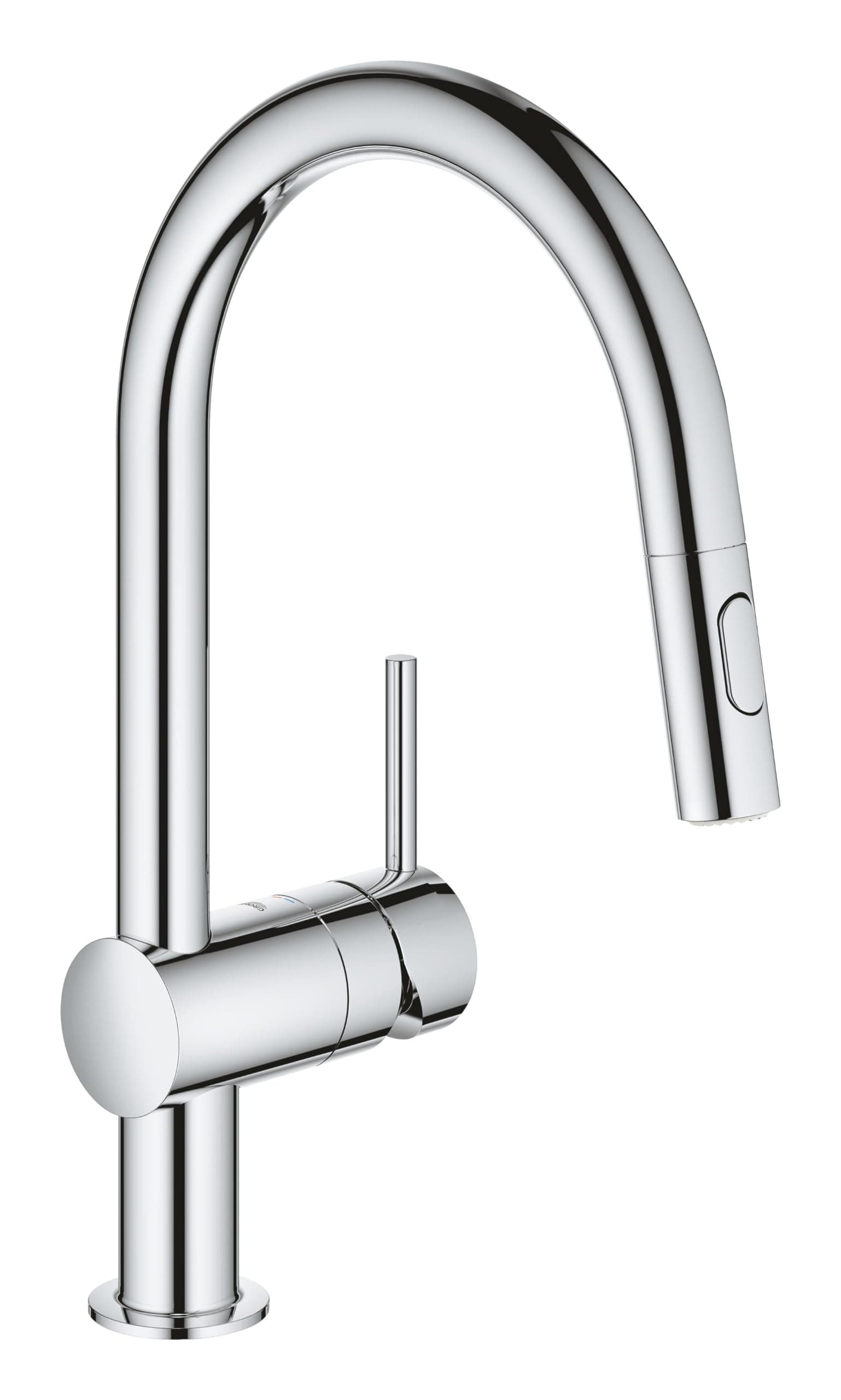 Minta - Kitchen faucet, C-spout, with 1/2" ecological flow limiter (Ref. 32321002)