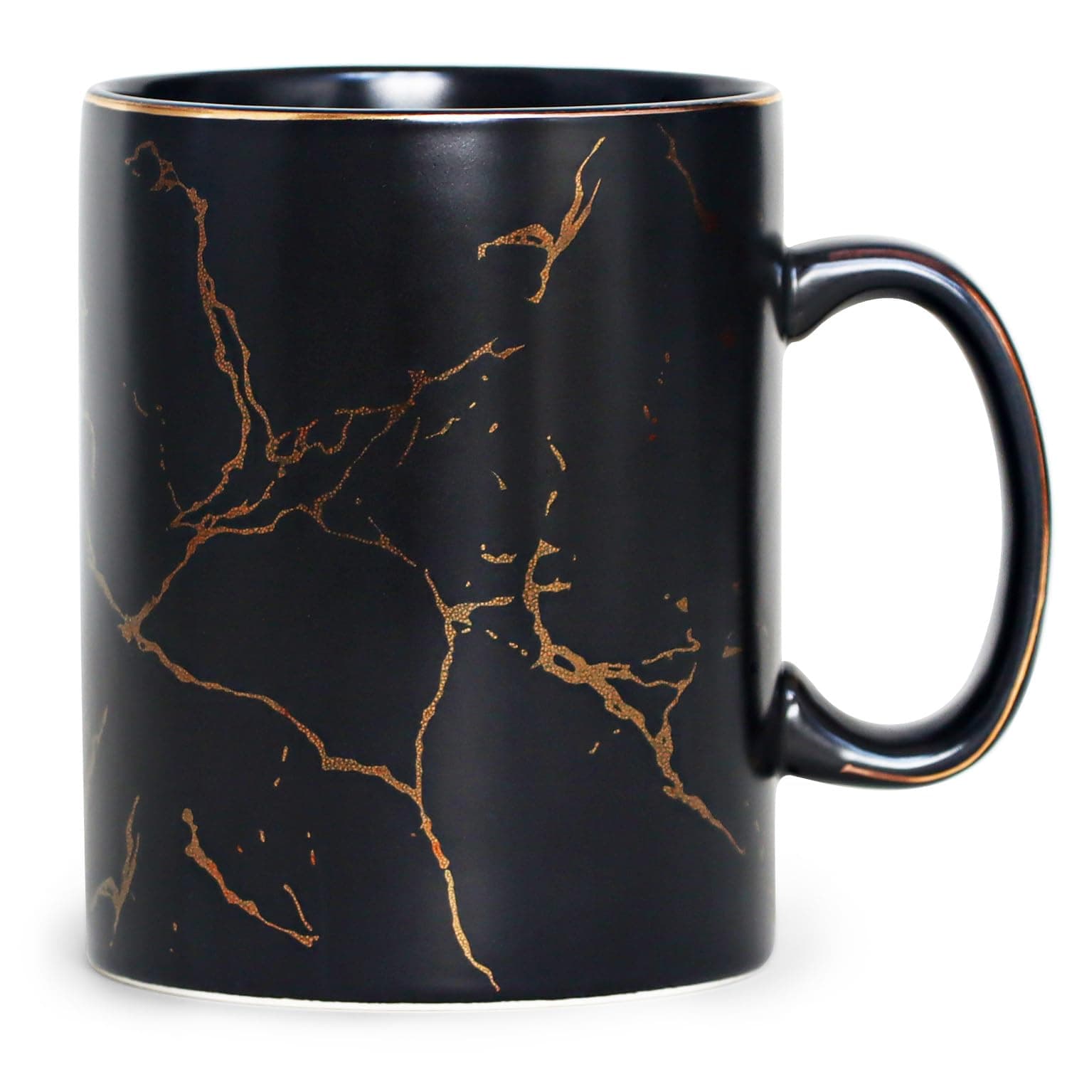 harebe 24 OZ Ceramic Extra Large Black Coffee Mug with Handle,Oversized Hot Tall Latte Mugs,Dishwasher Safe Big Capacity Giant Mug for Men Women