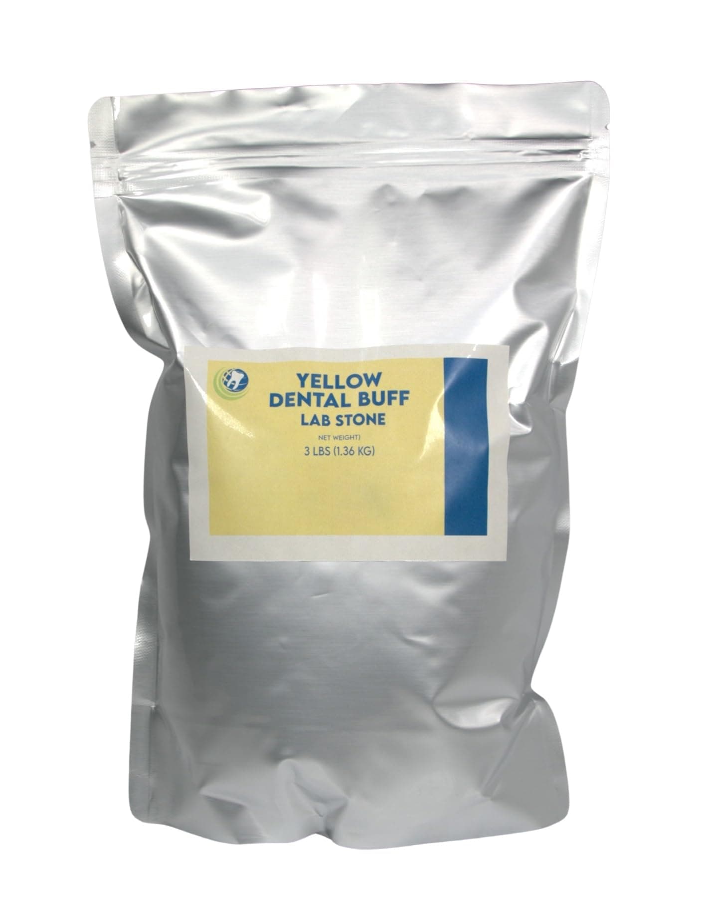 3LB. Yellow Buff Stone - Gypsum Type III – All Purpose Compound- Resalable Mylar Bag – Casting Model Stones – Used in Dental Lab, Arts and Crafts - 3 LB Per Bag