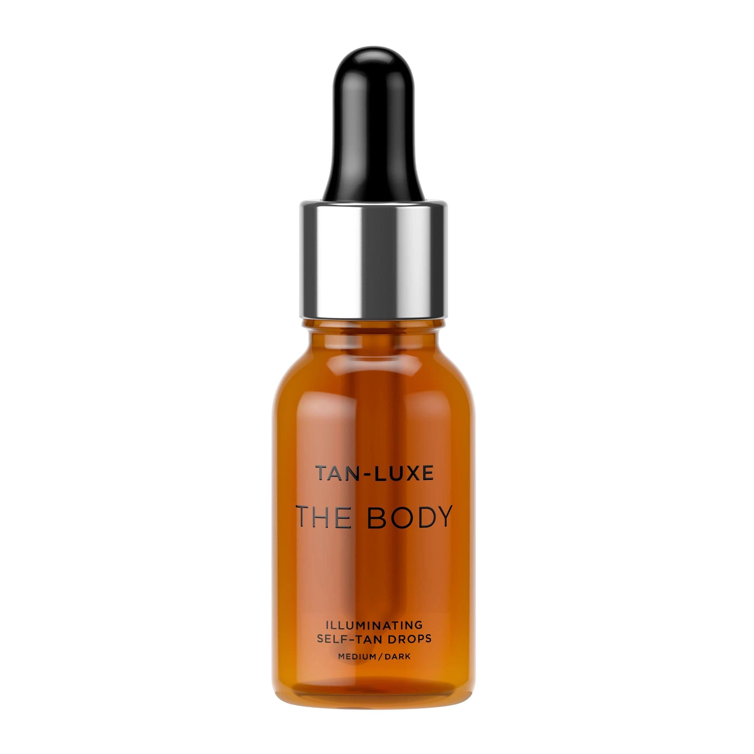 TAN-LUXE THE BODY Self Tan Drops, Medium/Dark (15 ml) Add Tanning Drops to Skin Care for Custom Body Tan, Cruelty Free & Vegan